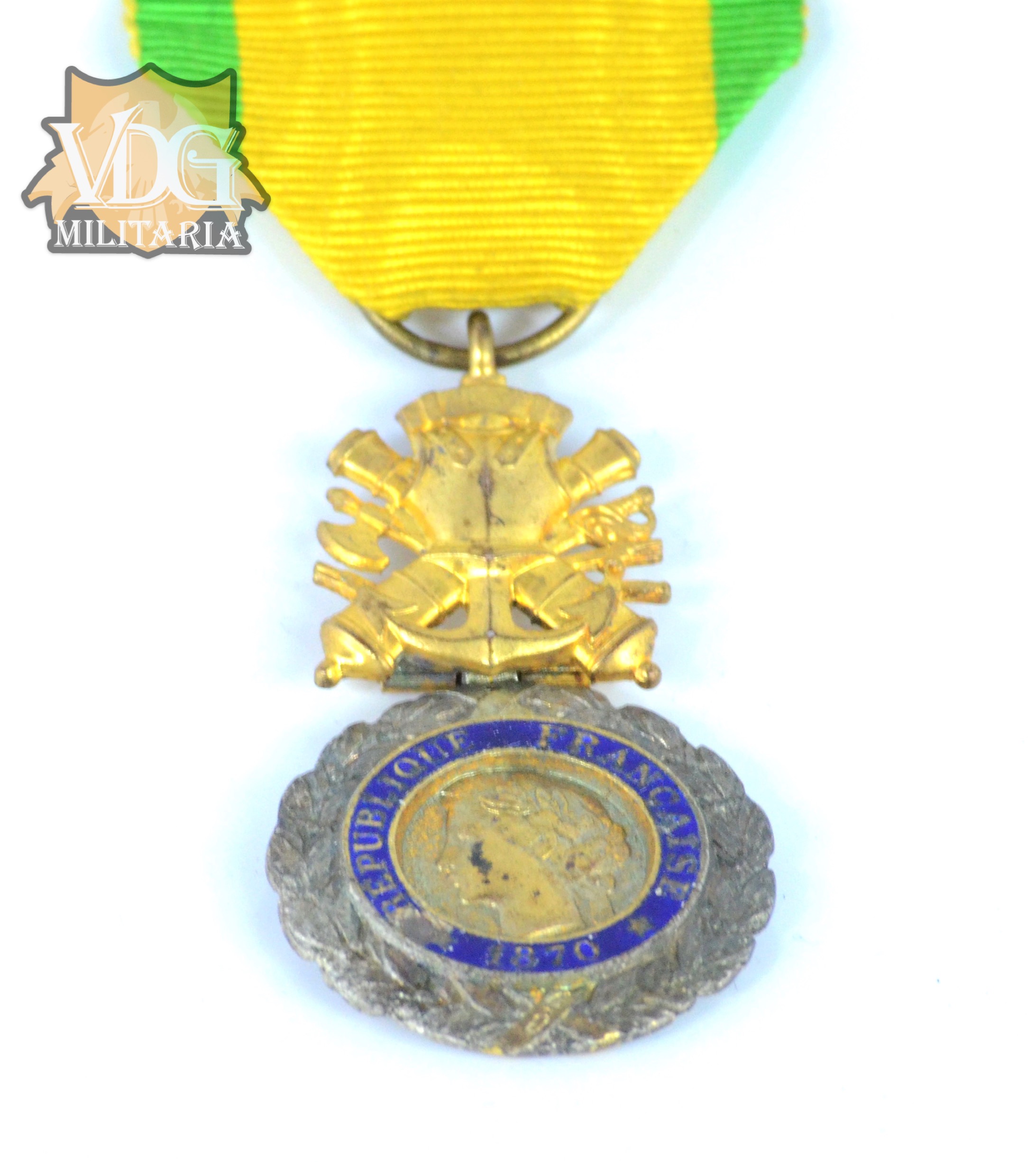 French Médaille Militaire for Valor and Long Service Medal– Third Republic Issue - Image 10