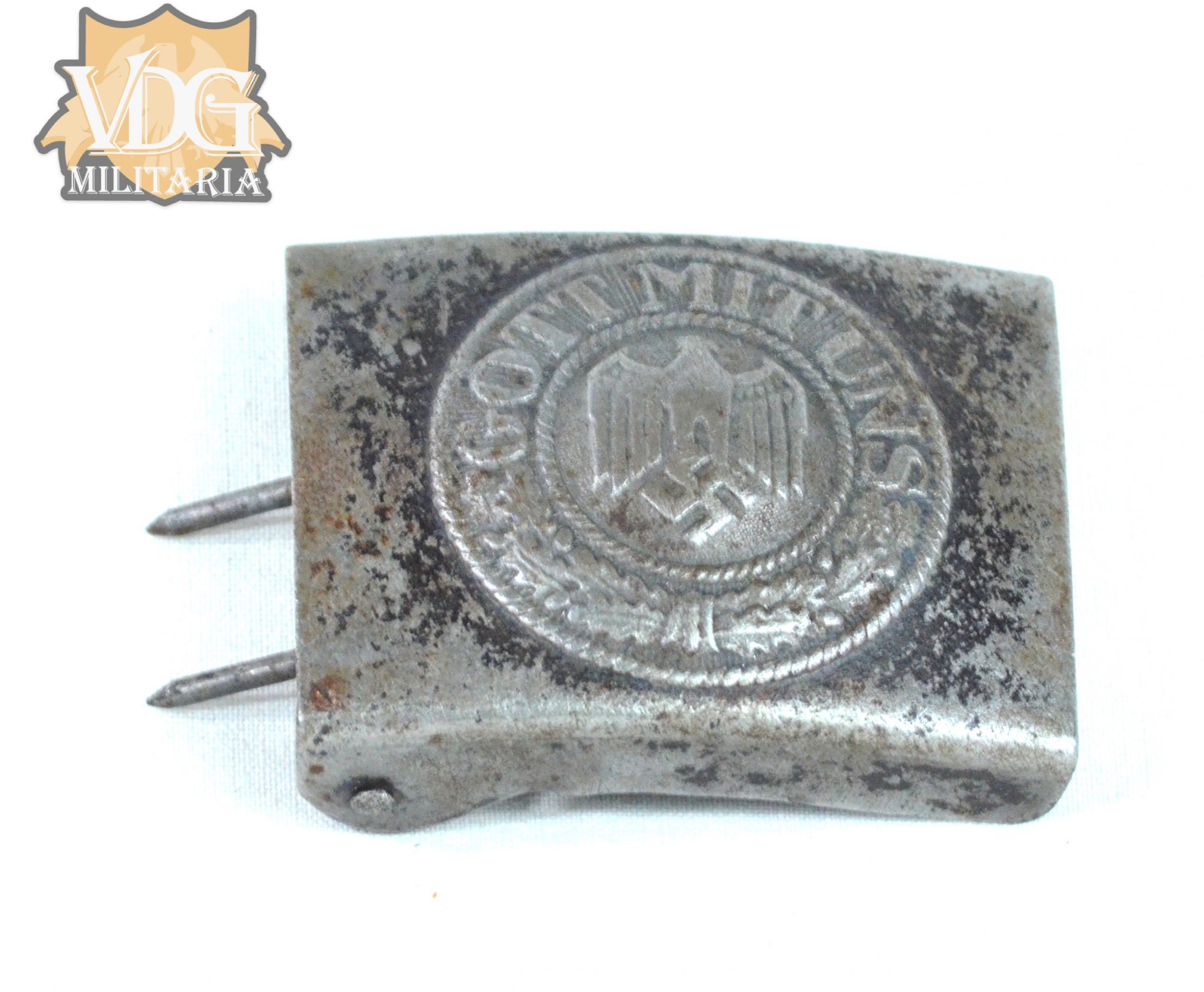 WW2 German Steel Kriegsmarine Belt Buckle