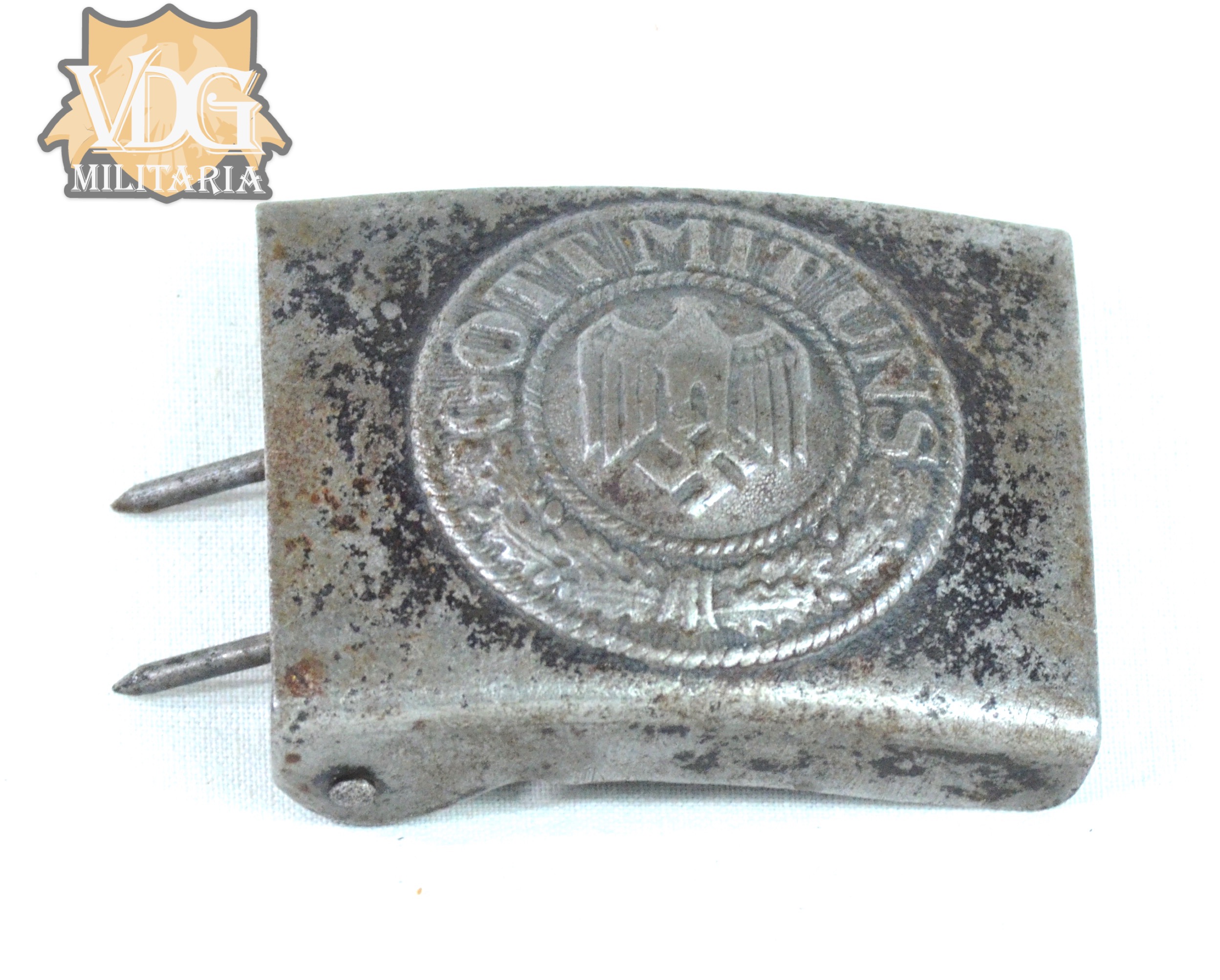 WW2 German Steel Kriegsmarine Belt Buckle - Image 2