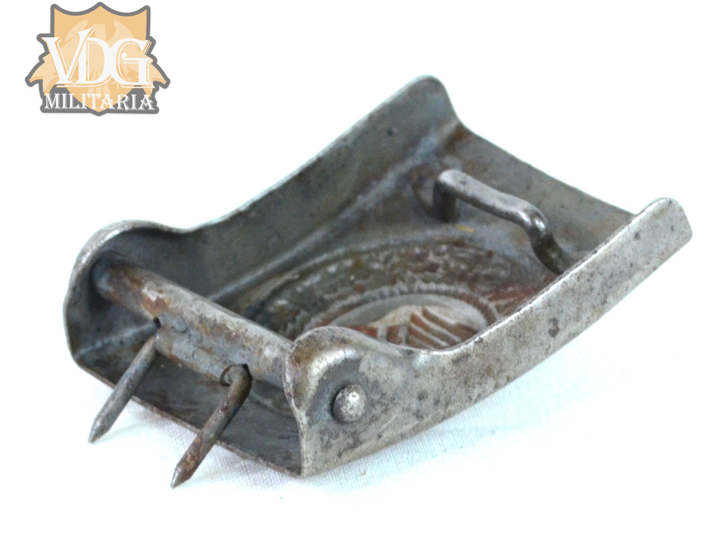 WW2 German Steel Kriegsmarine Belt Buckle - Image 6