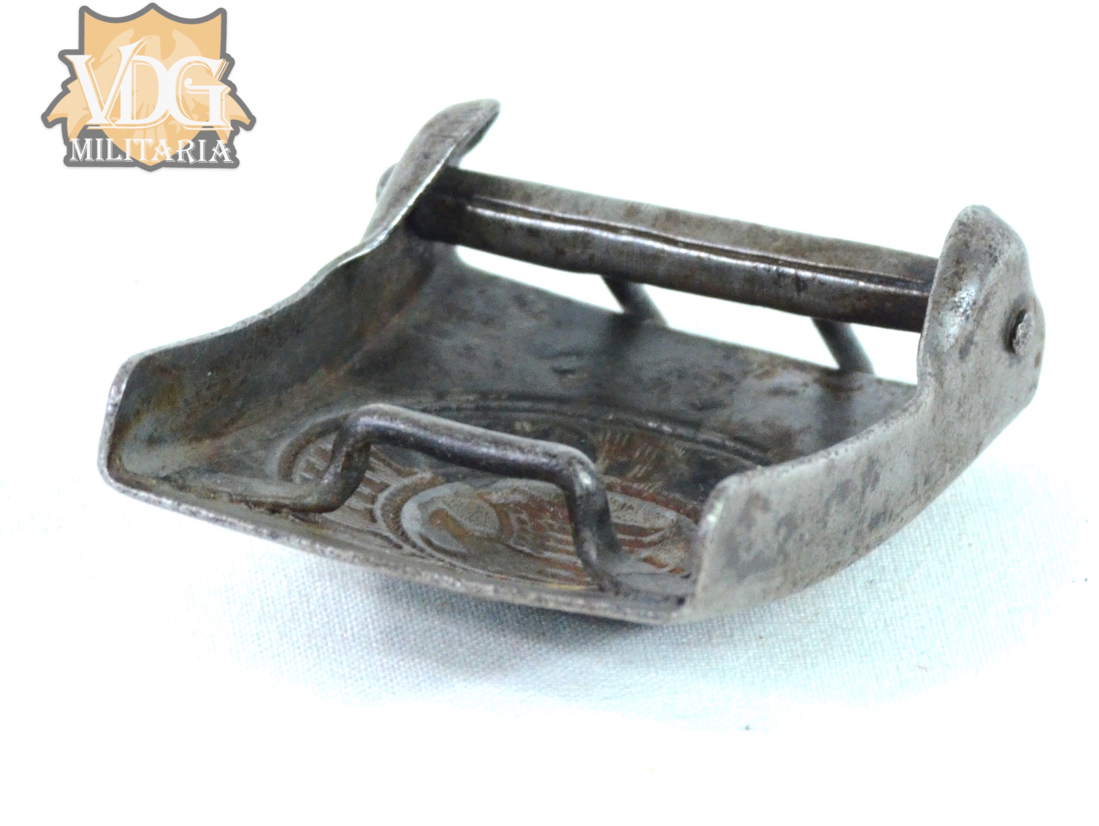 WW2 German Steel Kriegsmarine Belt Buckle - Image 5