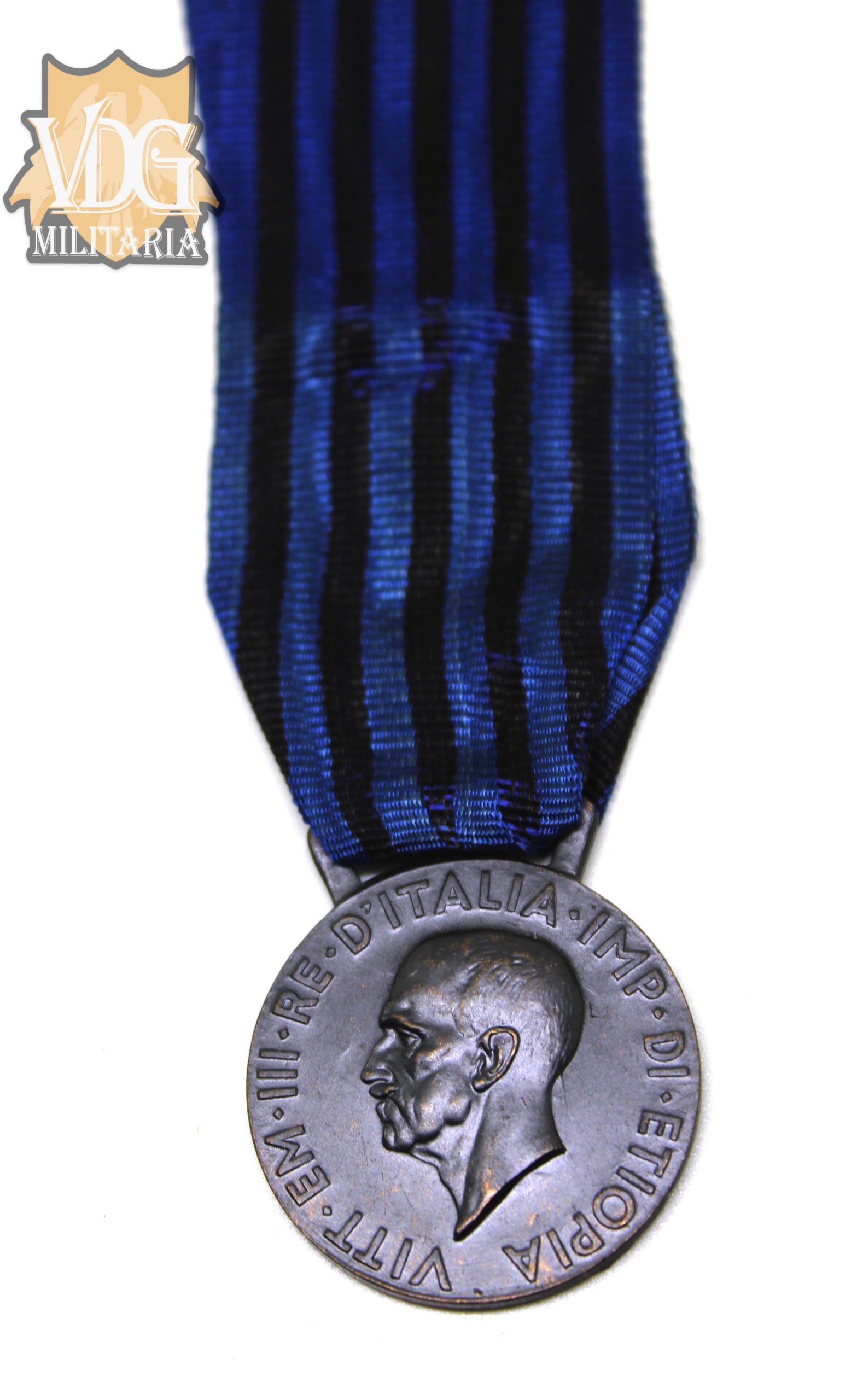 WW2 Era Italian 1936 Ethiopian Campaign Medal - Image 2