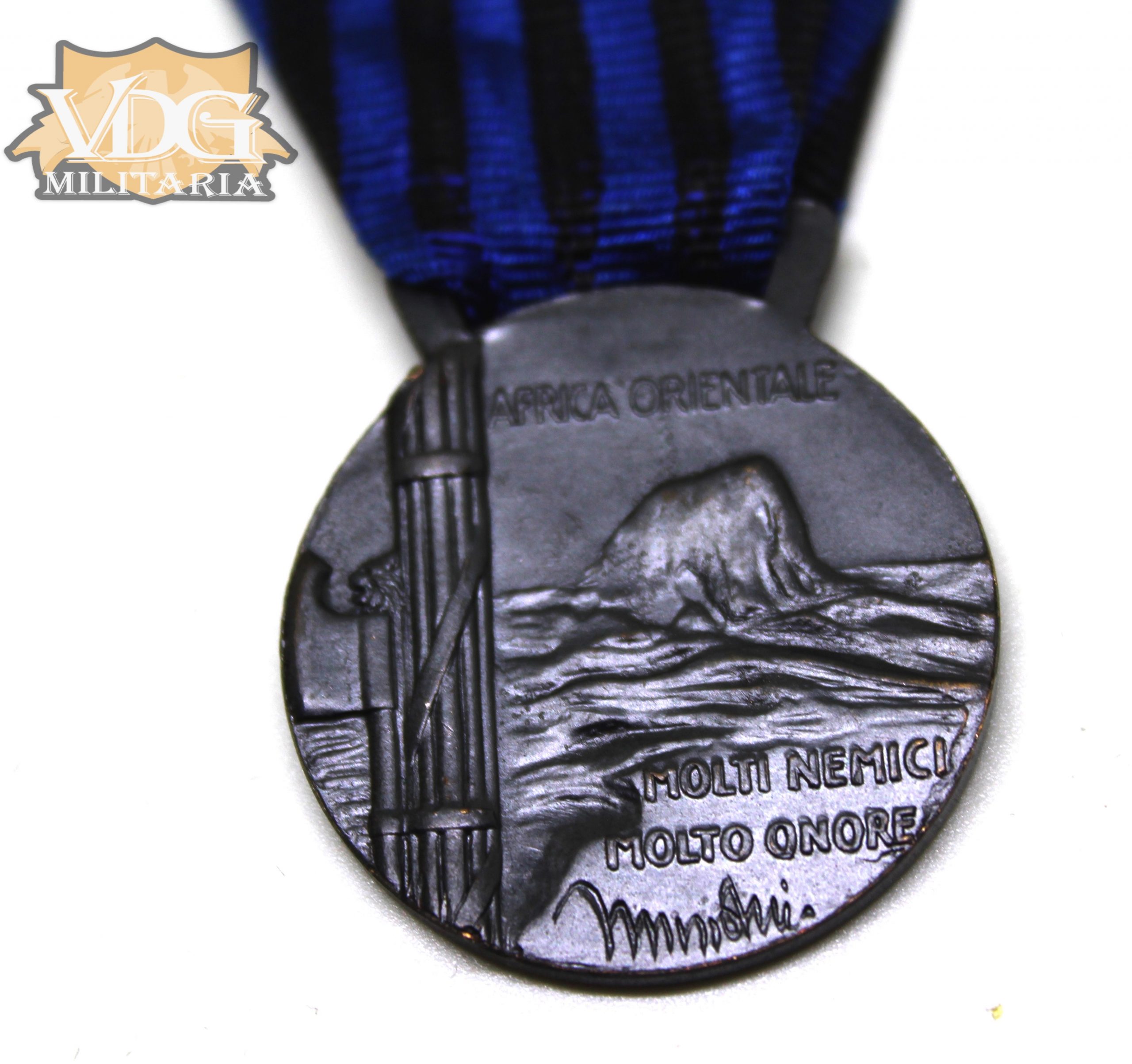 WW2 Era Italian 1936 Ethiopian Campaign Medal - Image 6