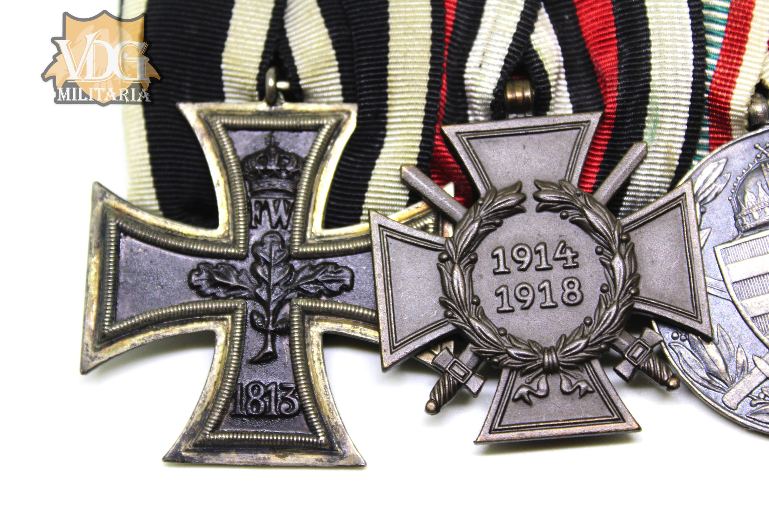 WW1 German/Austrian/Bulgarian Eastern Front 4 Place Medal Bar - Image 2