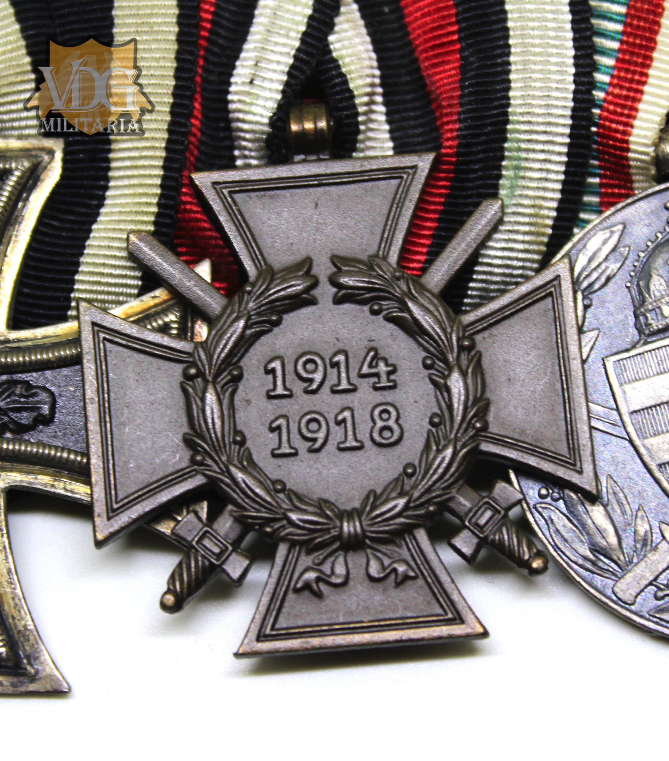WW1 German/Austrian/Bulgarian Eastern Front 4 Place Medal Bar - Image 4