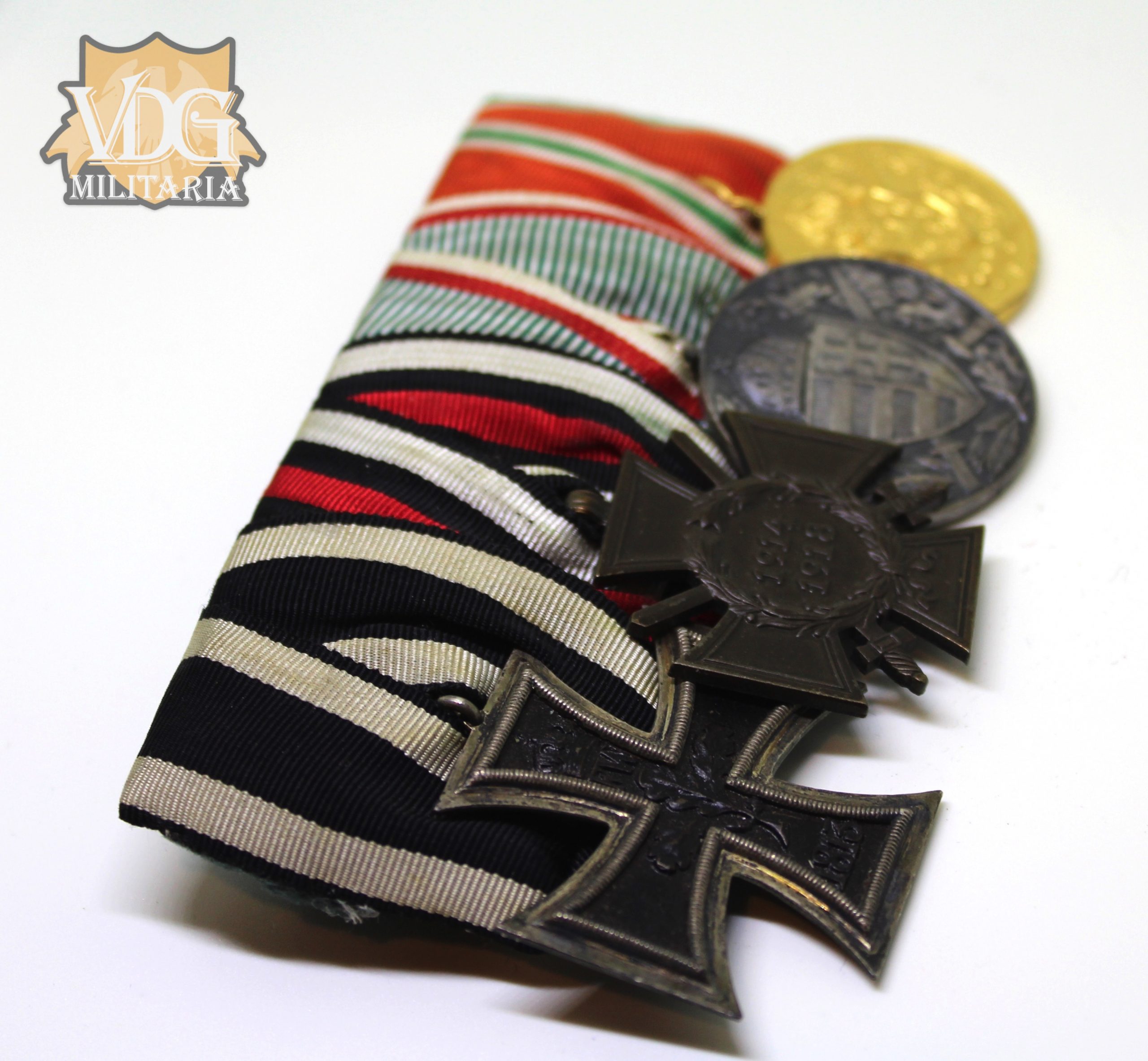 WW1 German/Austrian/Bulgarian Eastern Front 4 Place Medal Bar - Image 6