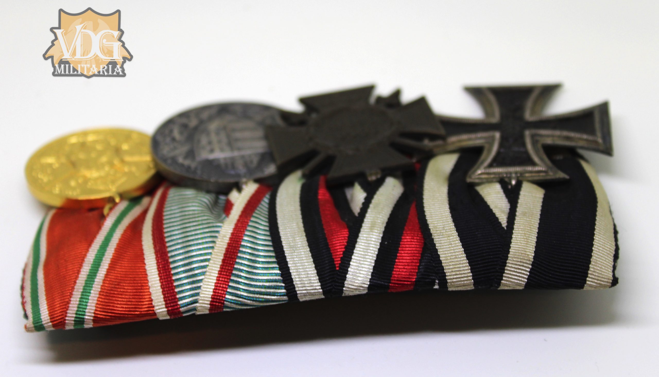 WW1 German/Austrian/Bulgarian Eastern Front 4 Place Medal Bar - Image 7