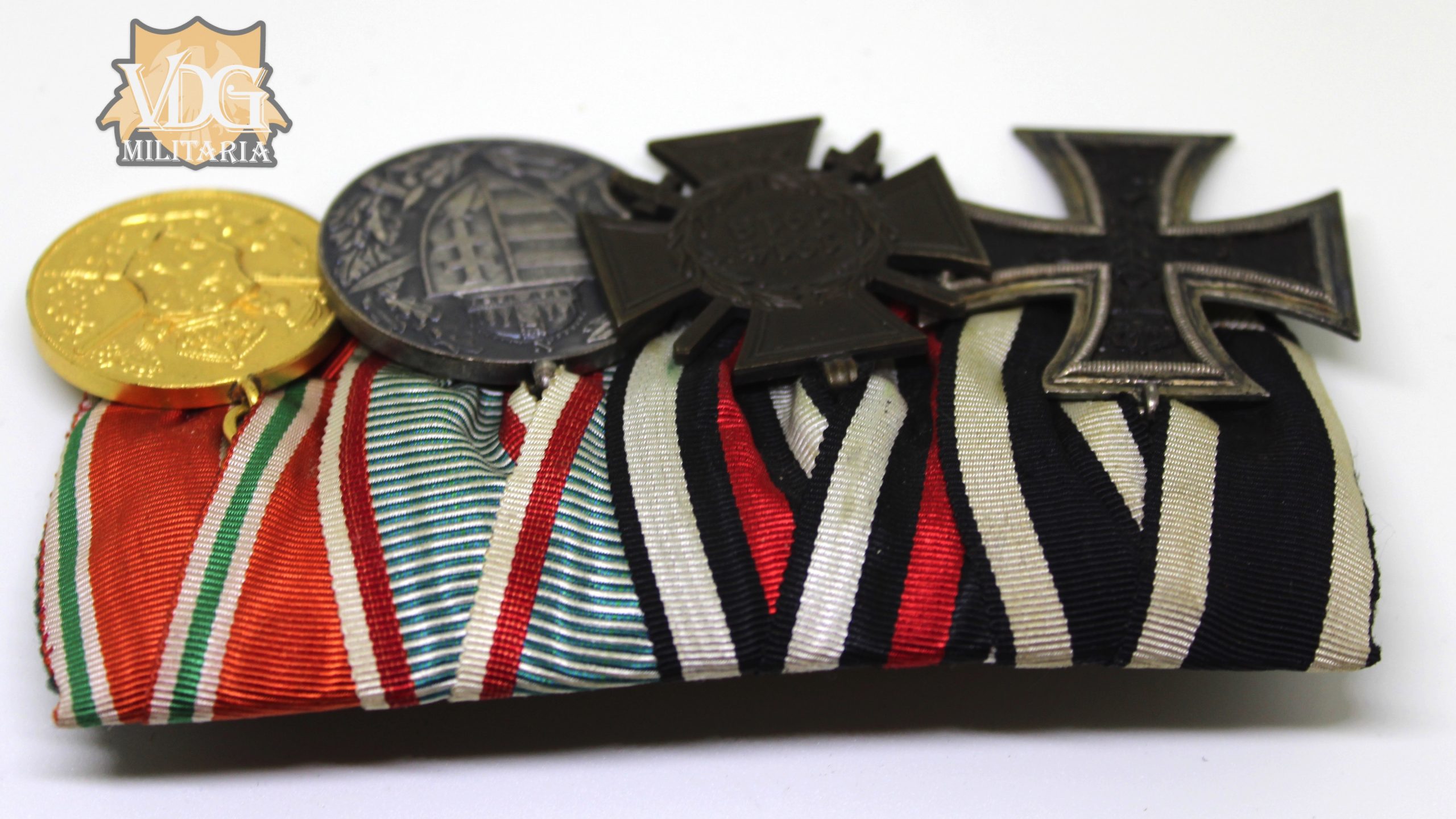 WW1 German/Austrian/Bulgarian Eastern Front 4 Place Medal Bar - Image 8