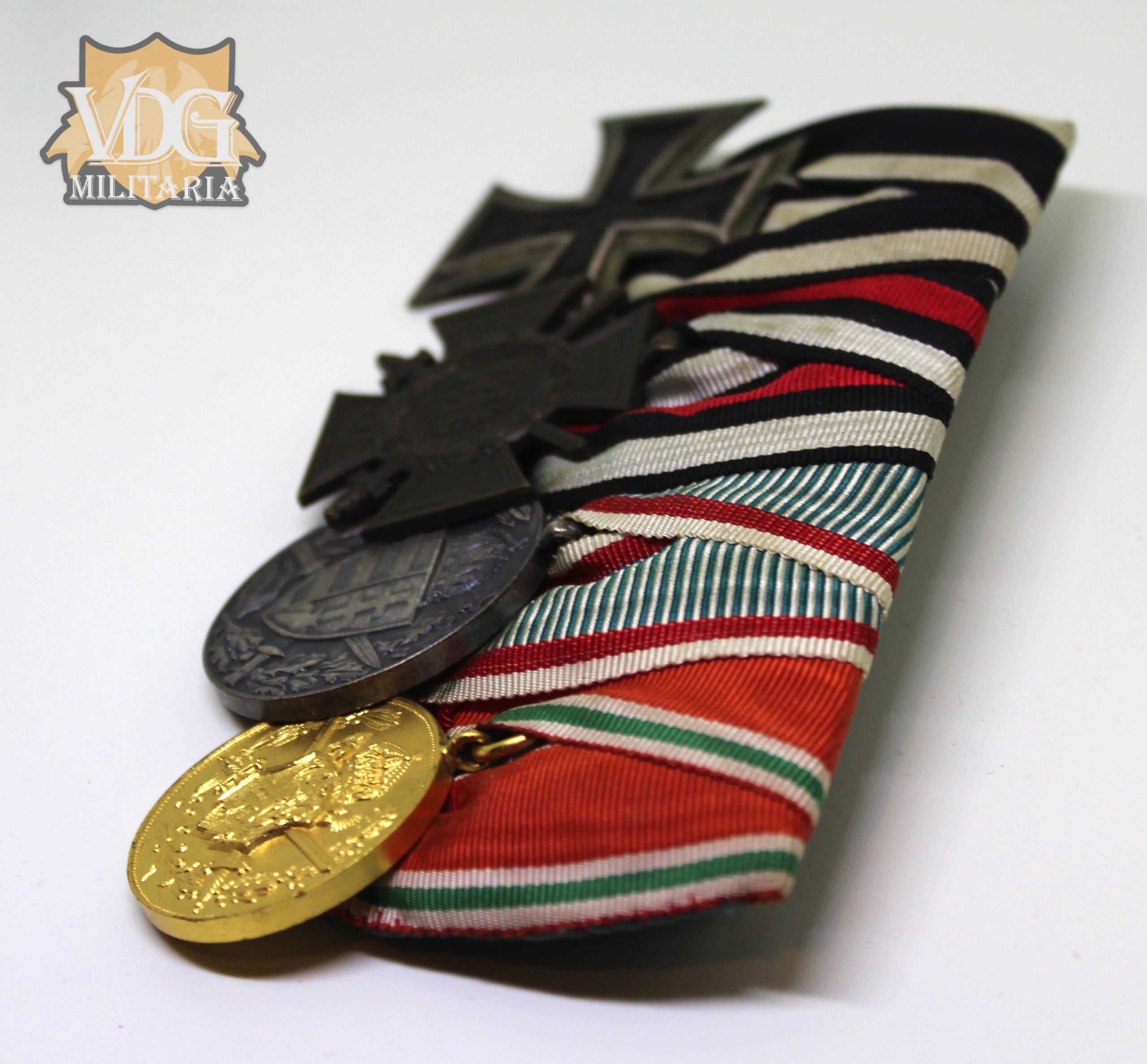 WW1 German/Austrian/Bulgarian Eastern Front 4 Place Medal Bar - Image 9