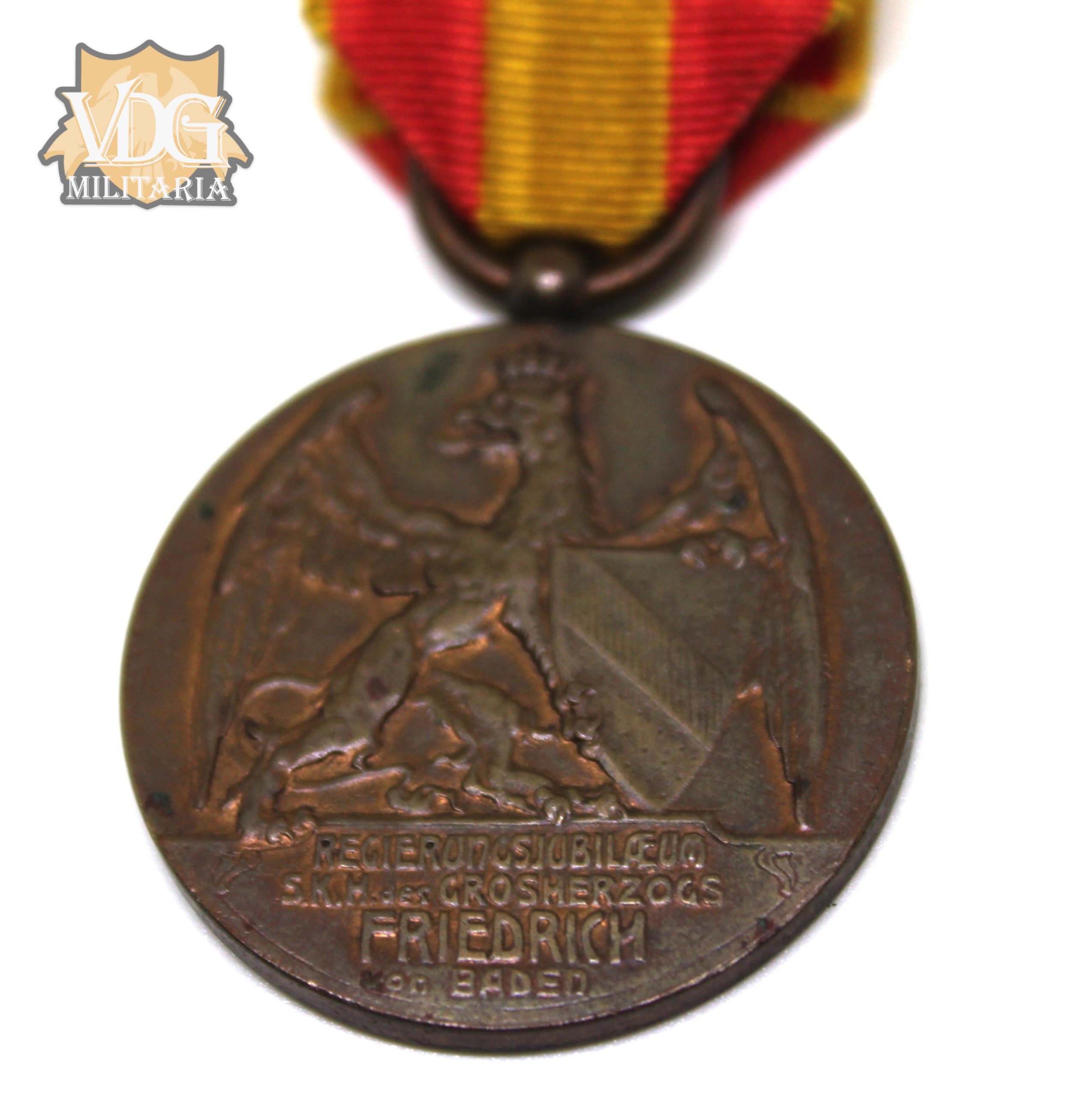 Pre WW1 Era German Friedrich I (1852-1907), Baden Jubilee Medal - Image 6