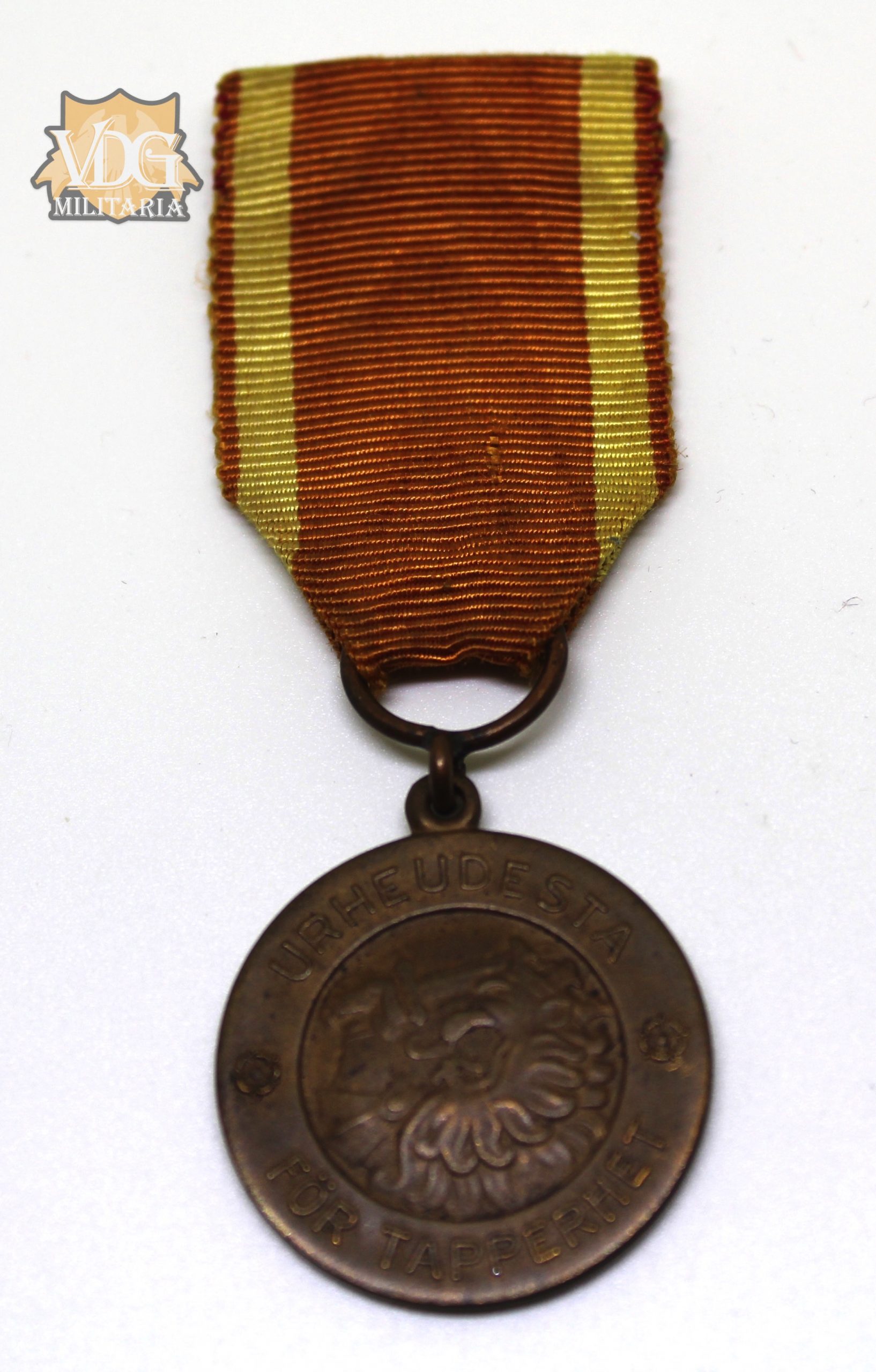 WW2 Era Finland Medal of Liberty 2nd Class 1941 Medal "Urheudesta För Tapperhet"