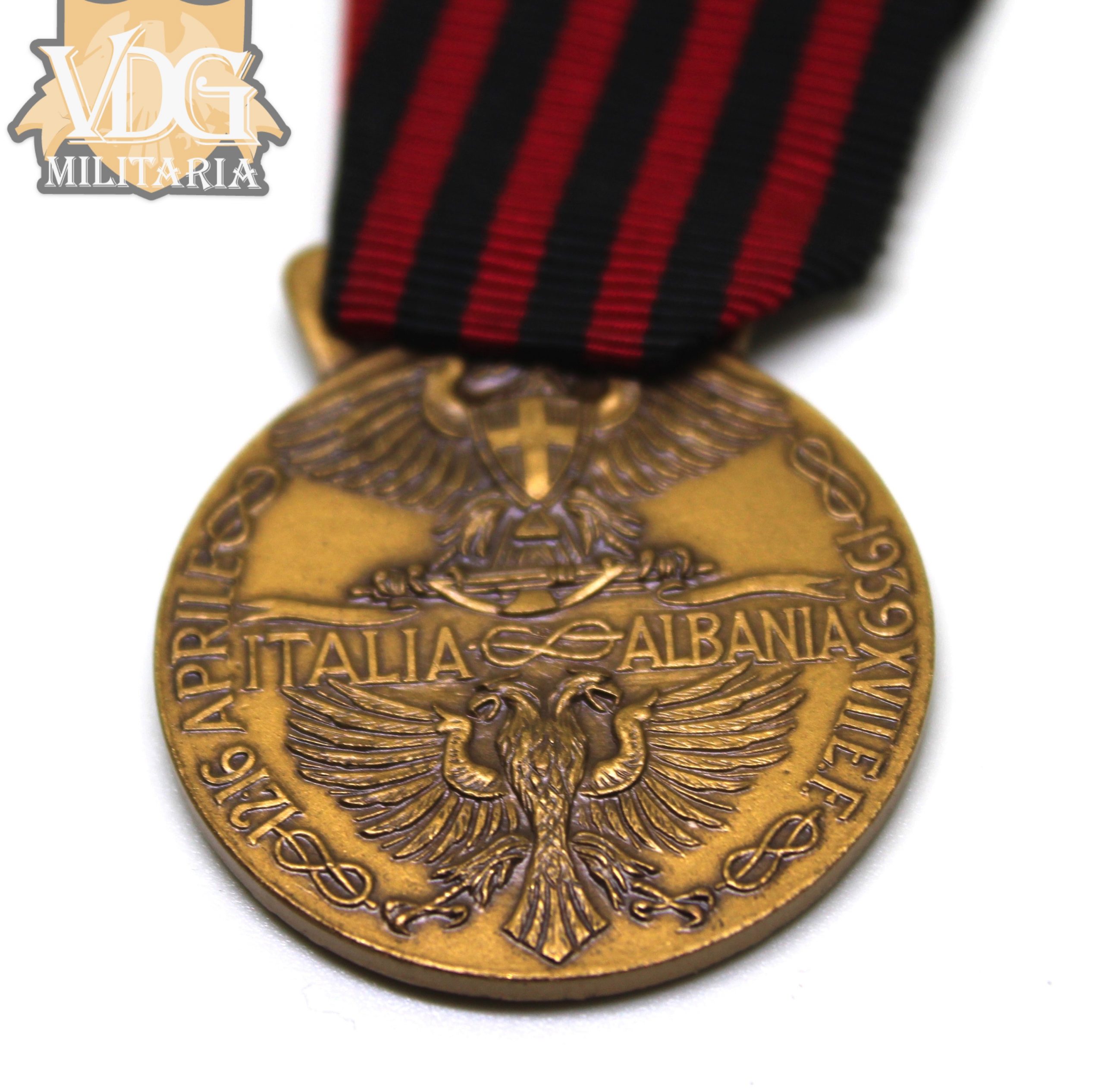 WW2 Era Italian Expedition to Albania Campaign Medal - Image 4