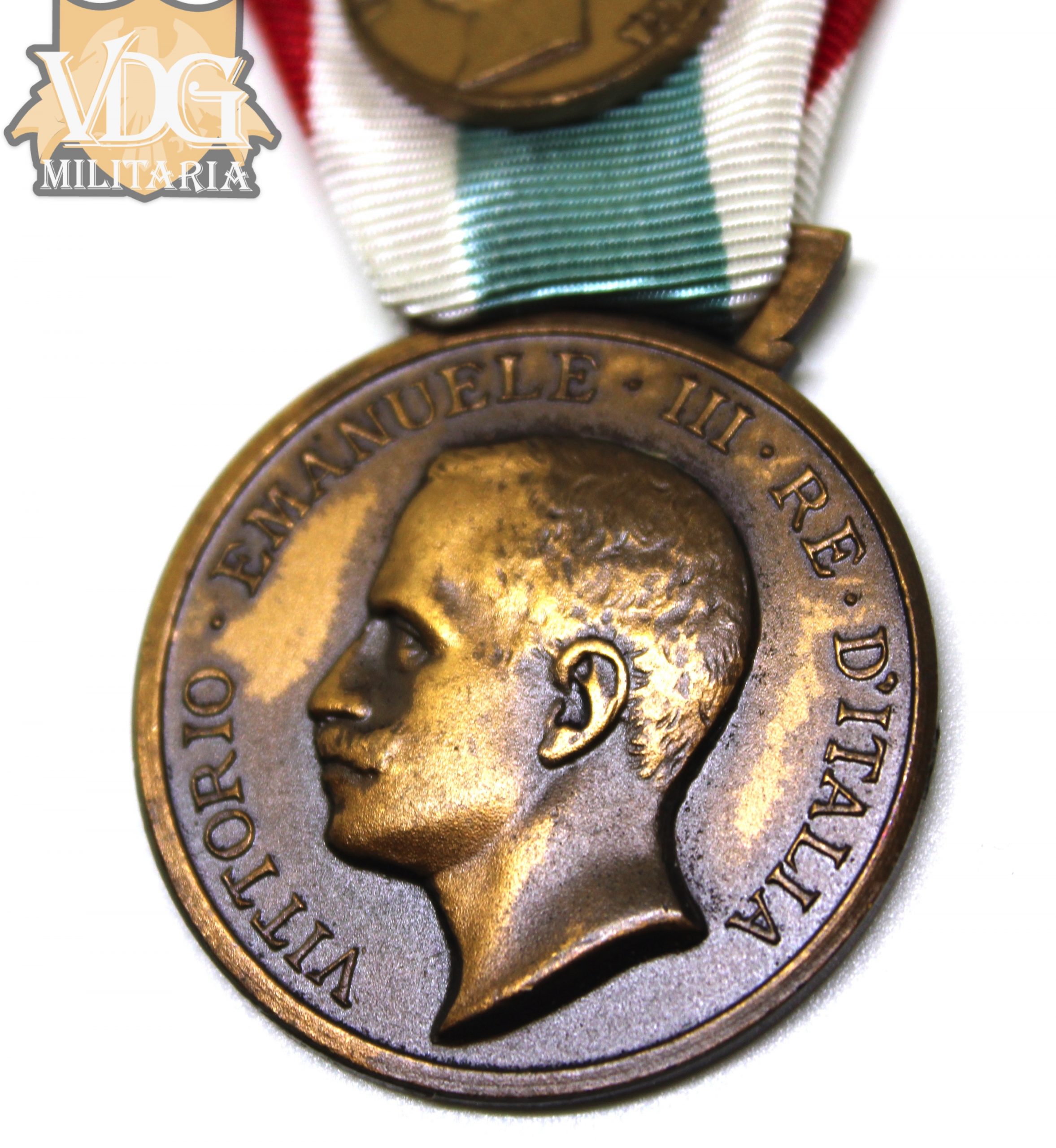 Pre WW2 Era Italian Medal for the Unification of Italy & Mini Medal 1848-1922 - Image 3