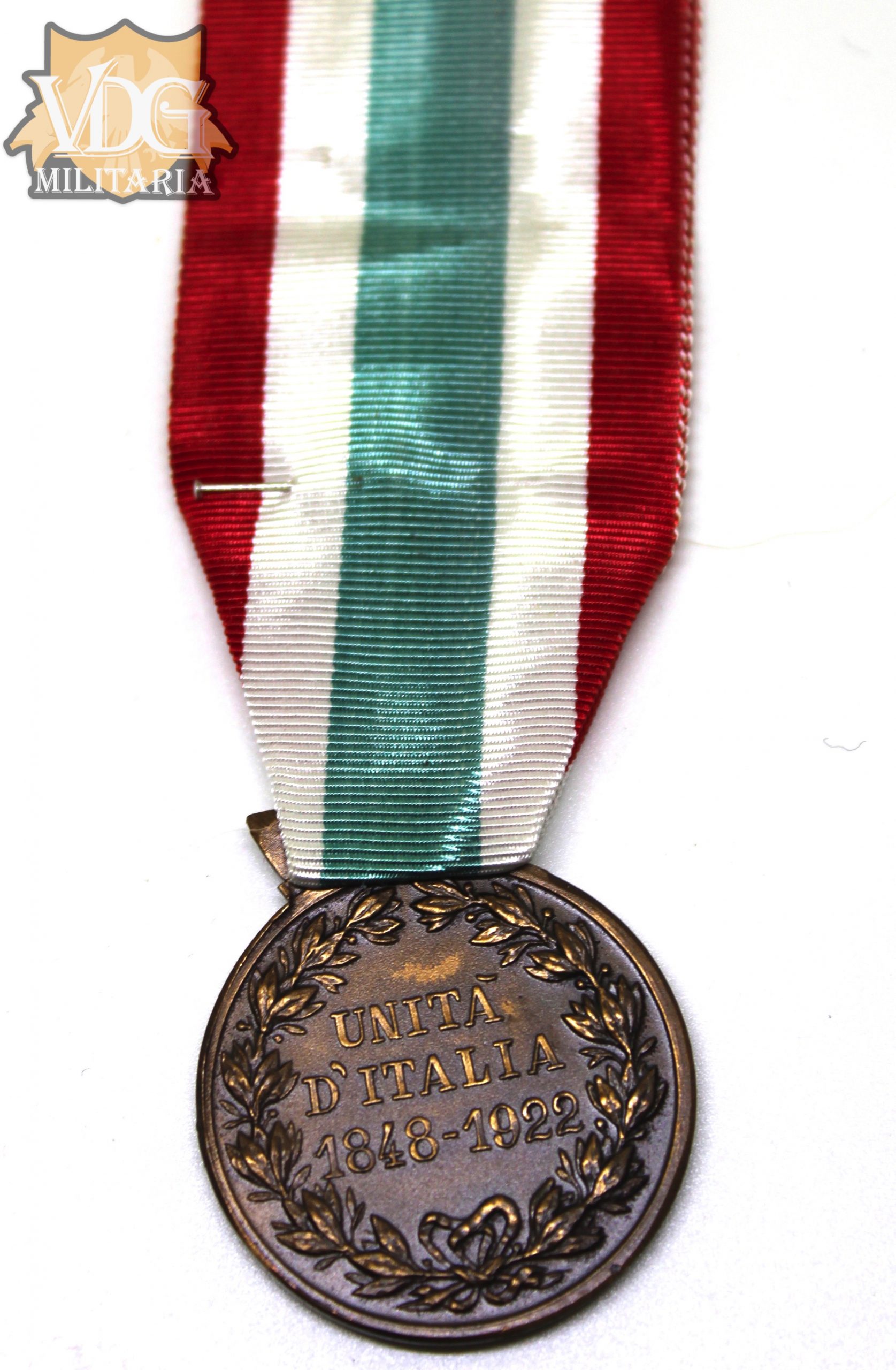 Pre WW2 Era Italian Medal for the Unification of Italy & Mini Medal 1848-1922 - Image 5