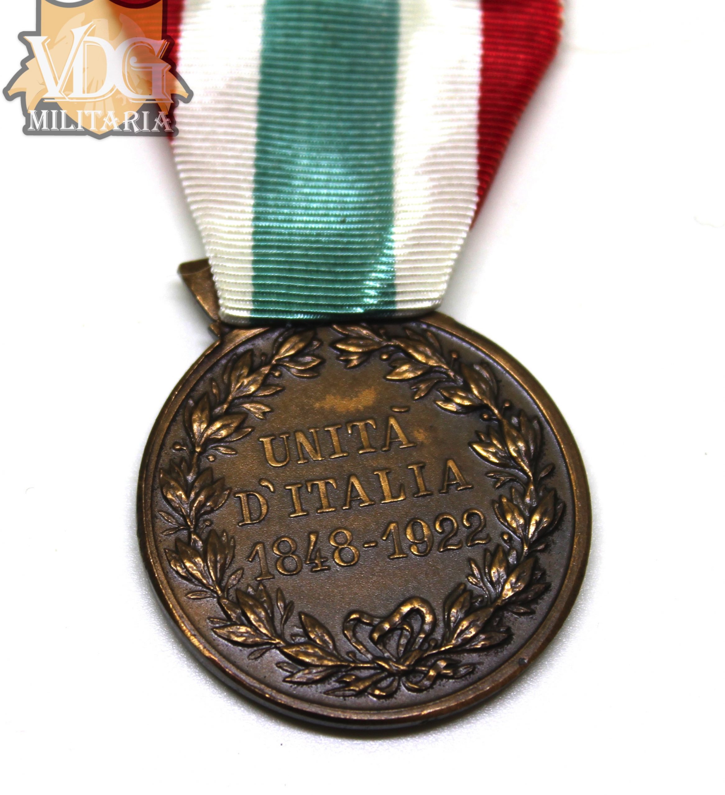Pre WW2 Era Italian Medal for the Unification of Italy & Mini Medal 1848-1922 - Image 6