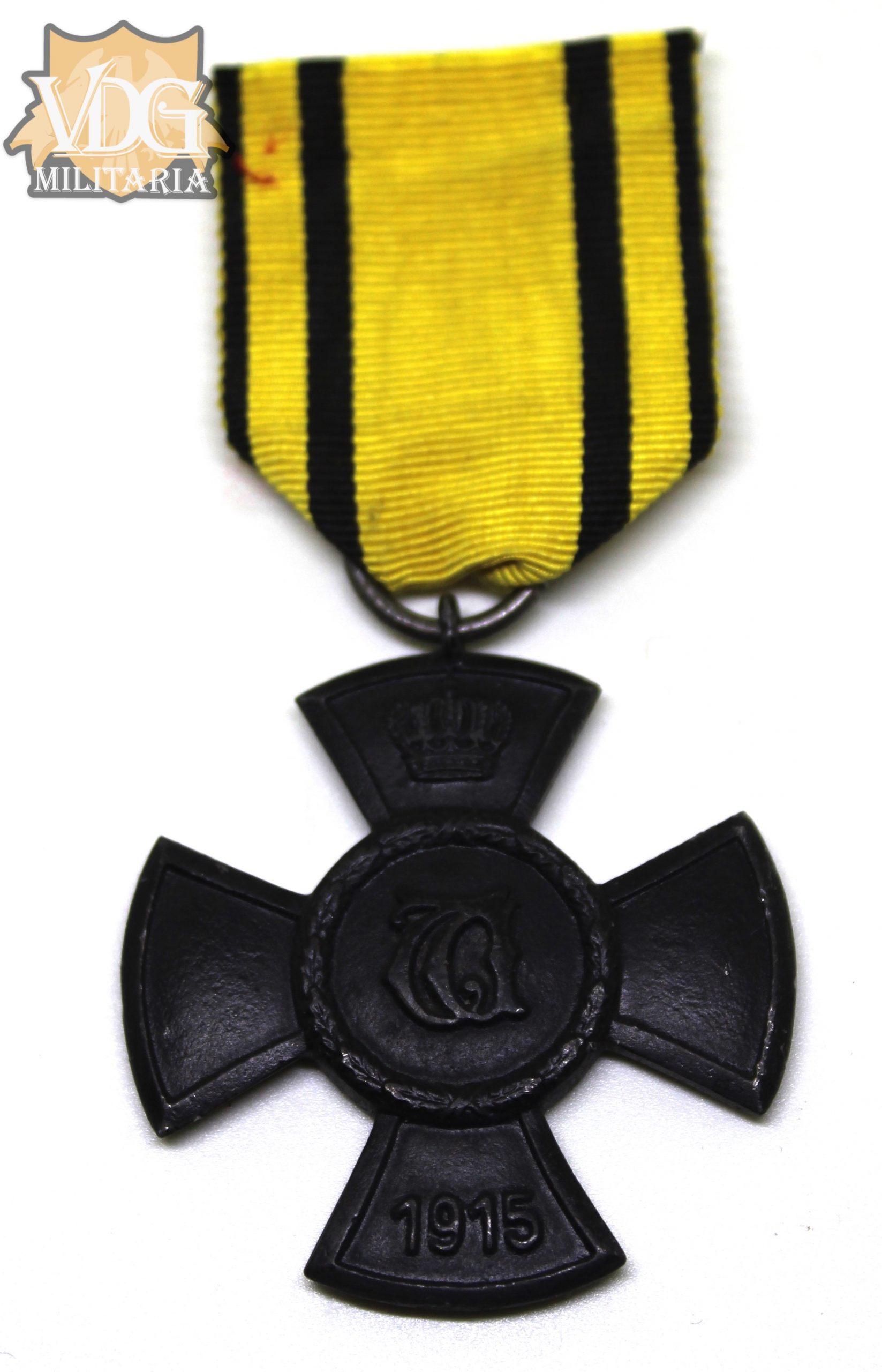 WW1 German Wurttemberg Wilhelm's Cross for Merit in Public Welfare 1915-1918 Medal - Image 2