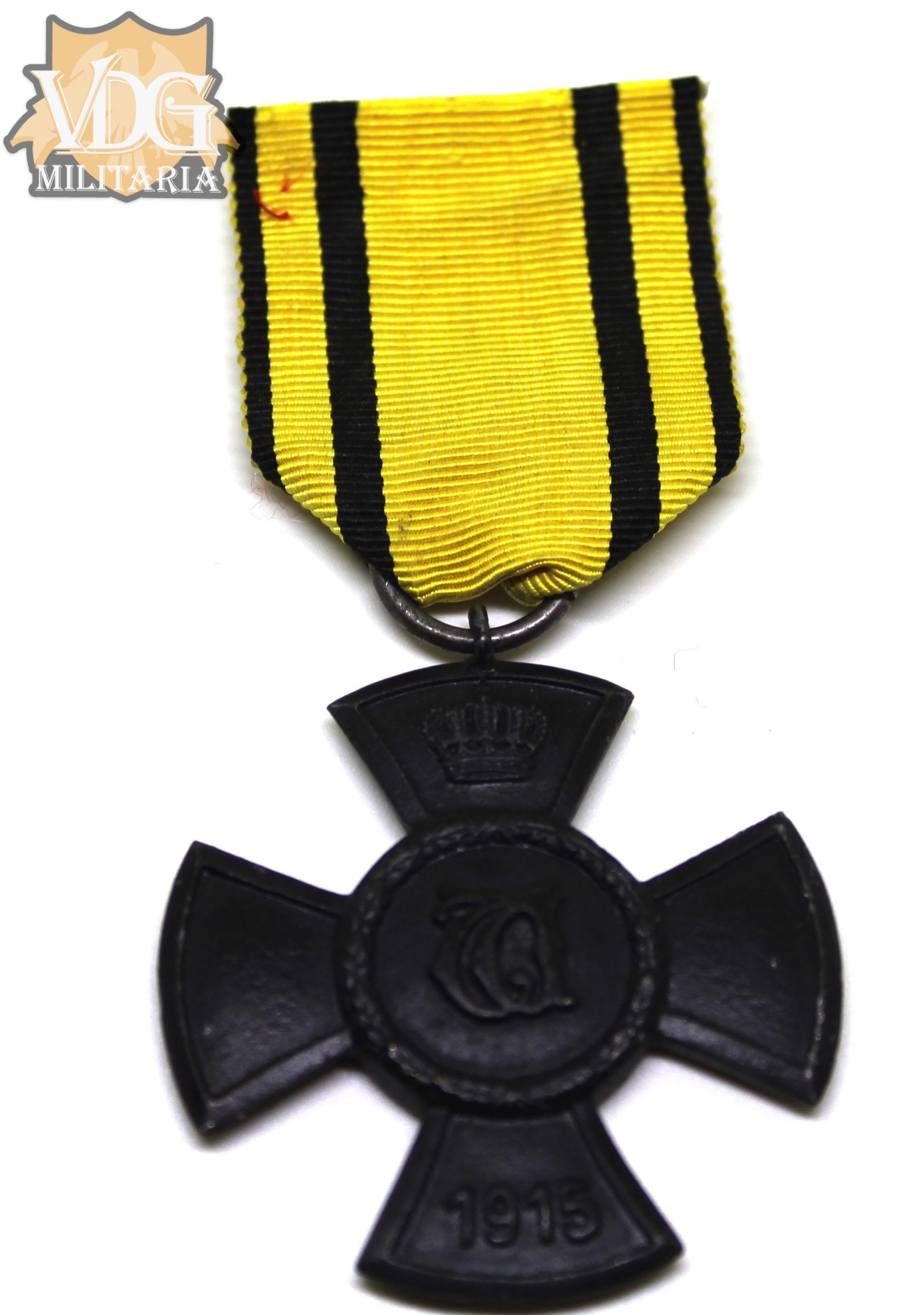 WW1 German Wurttemberg Wilhelm's Cross for Merit in Public Welfare 1915-1918 Medal - Image 4