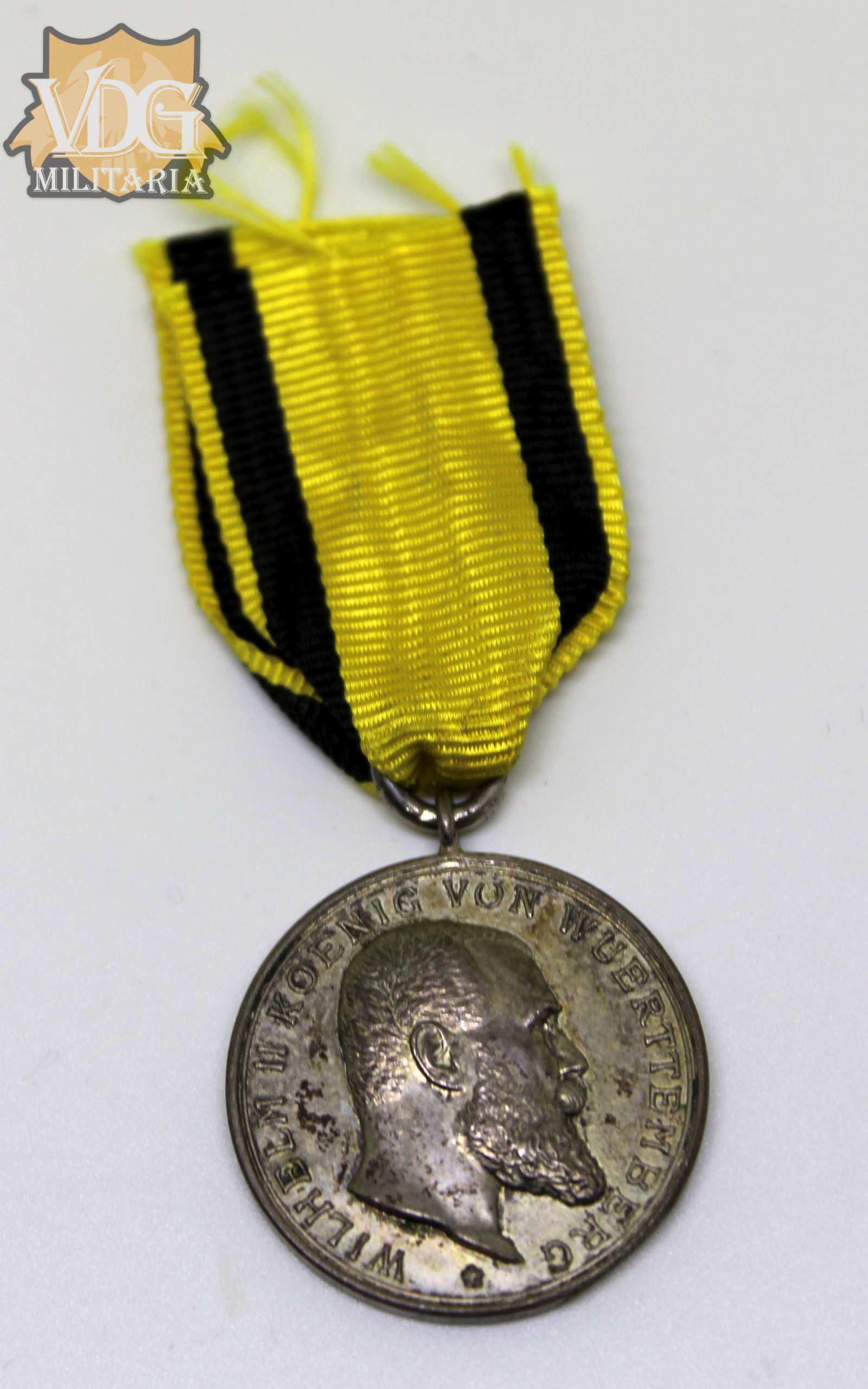 WW1 German Wurttemberg Military Merit Medal; Silver Grade - Image 2