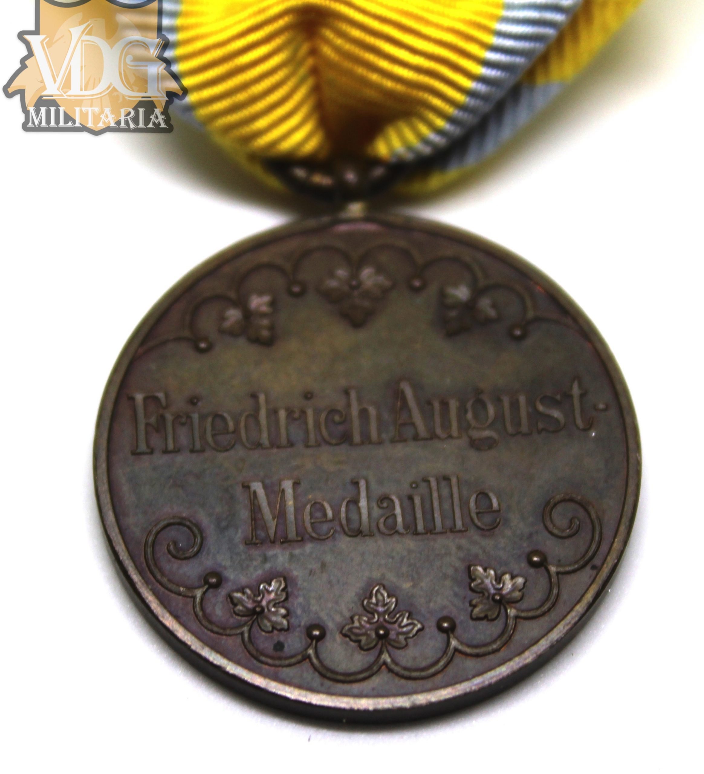 WW1 German Saxon Friedrich August Medal (Replacement Ribbon) - Image 5