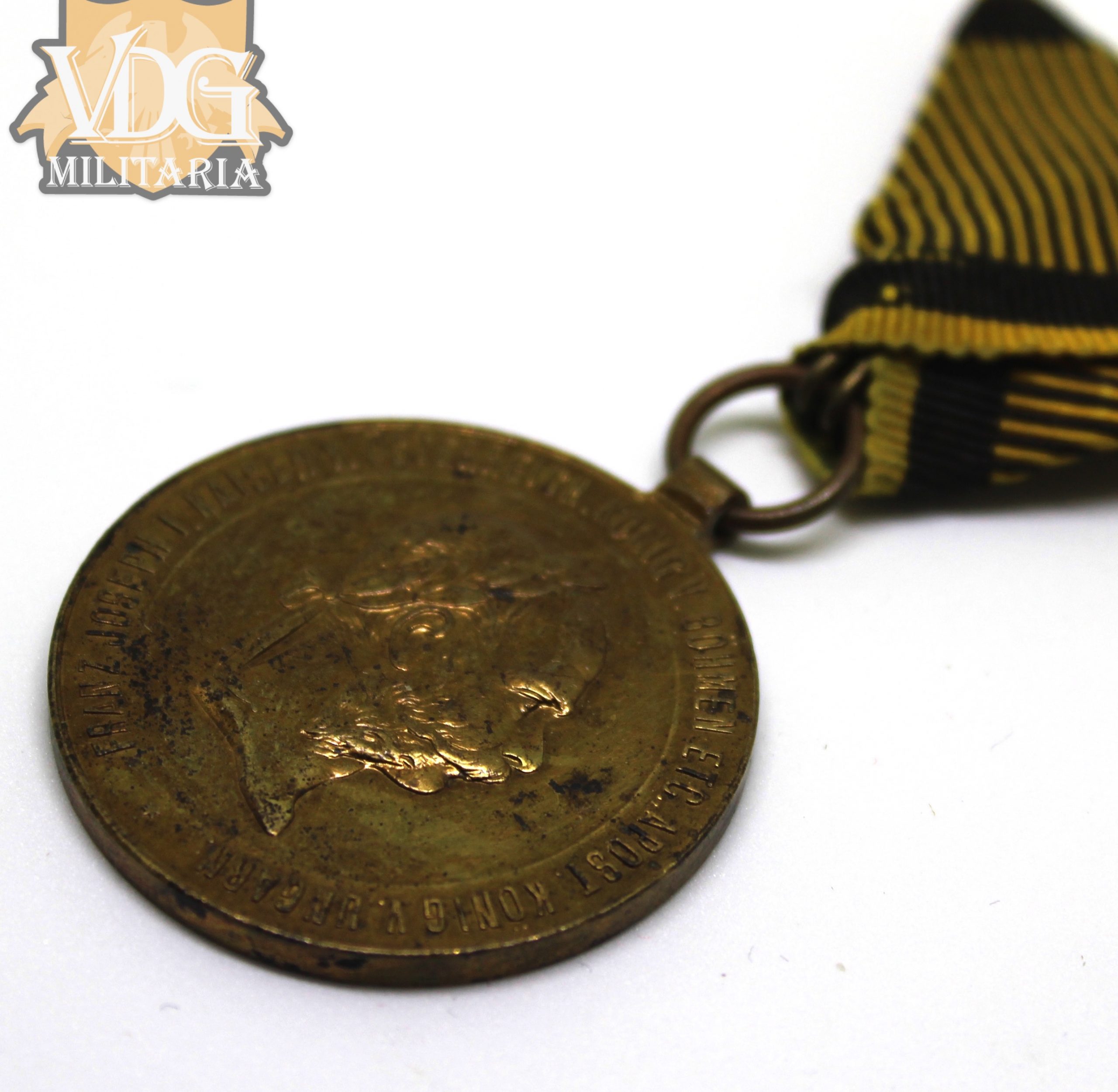 1873 Austrian General Campaign Medal (Die Kriegsmedaille) - Image 2