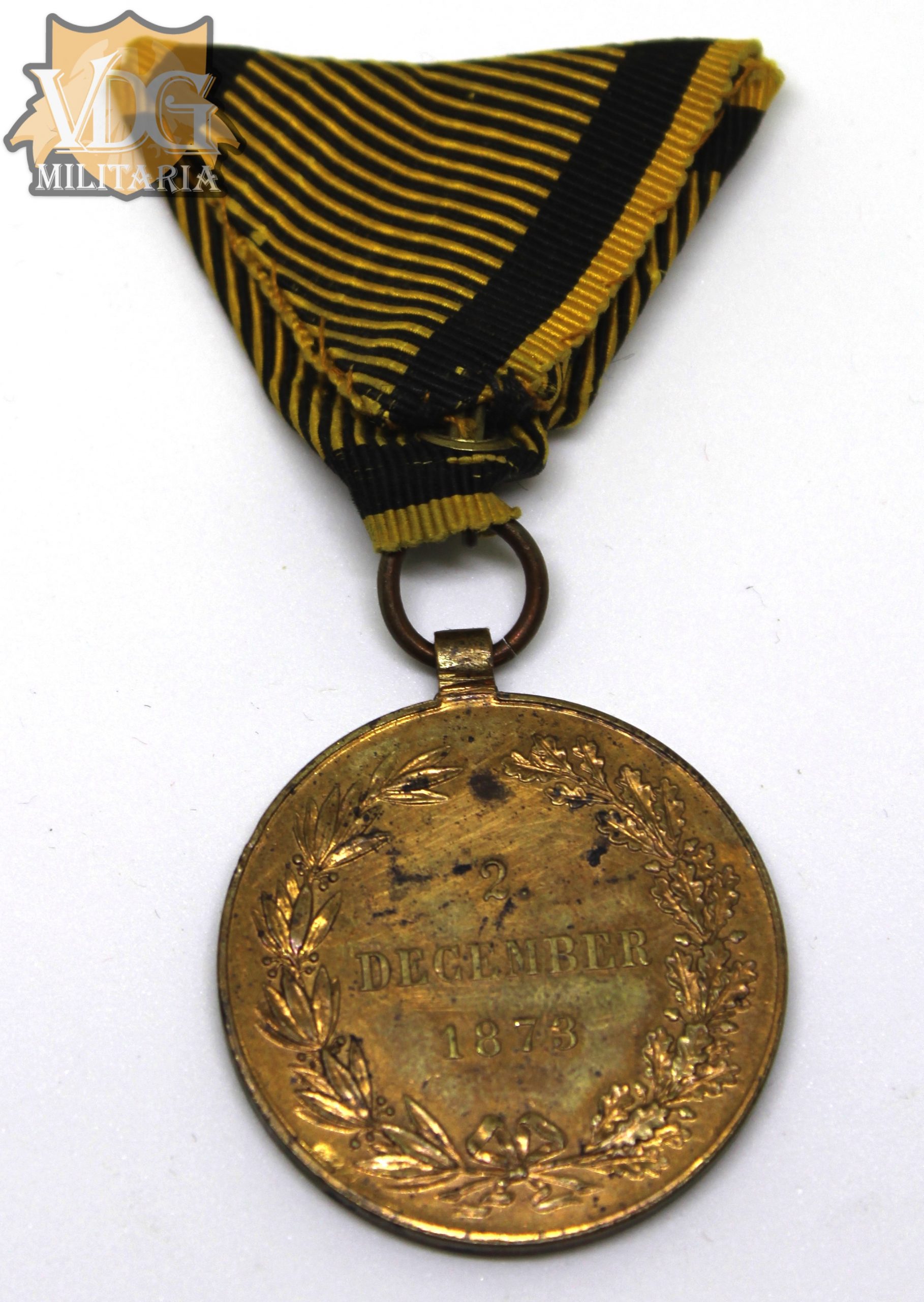 1873 Austrian General Campaign Medal (Die Kriegsmedaille) - Image 4