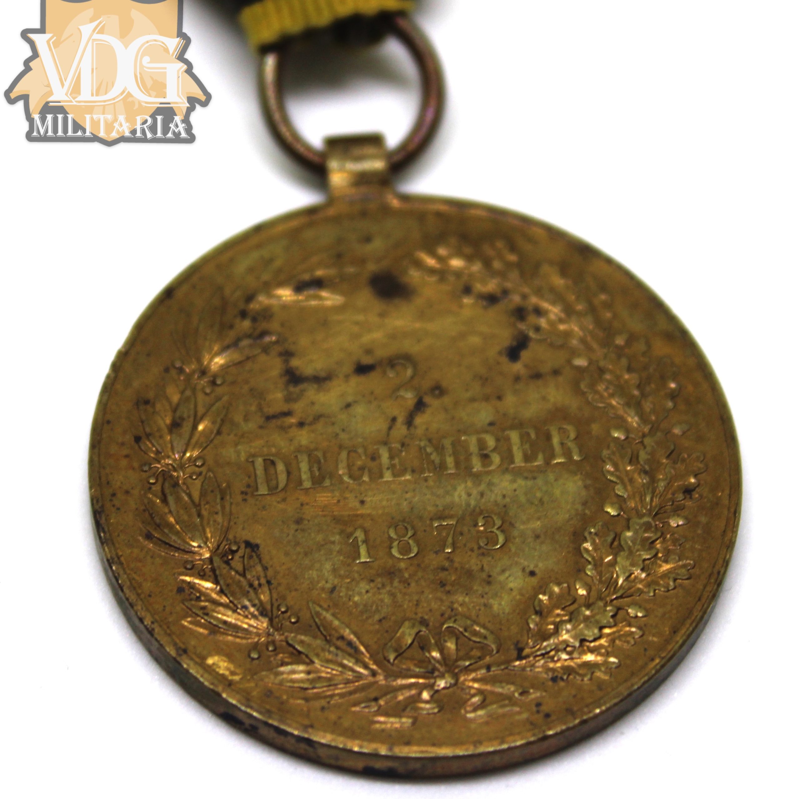 1873 Austrian General Campaign Medal (Die Kriegsmedaille) - Image 3