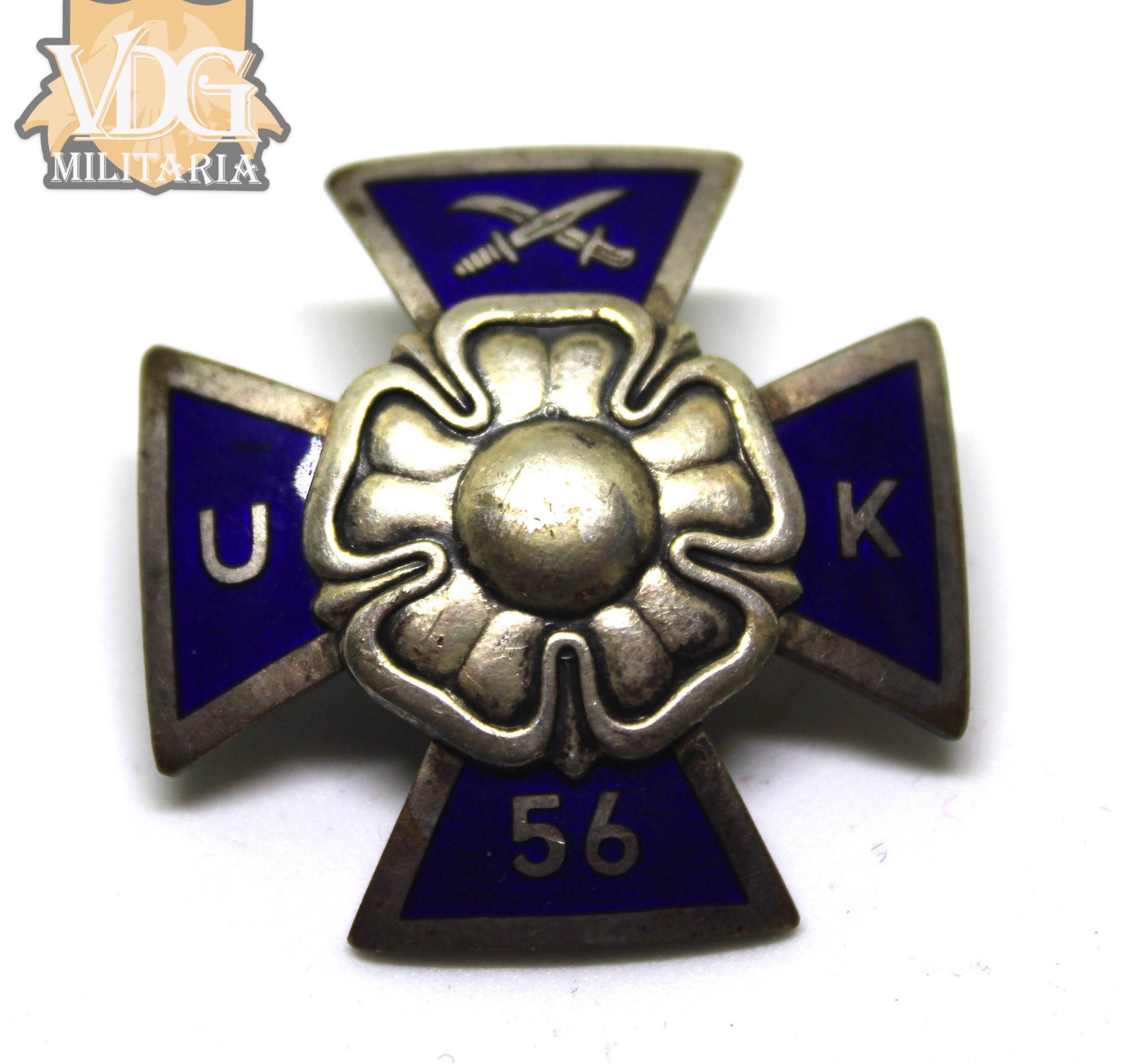 WW2 Finnish Reserve Officer School Course 56 Badge (Suomen Reserviupseerikoulu)-Named "Huttunen M," - Image 2