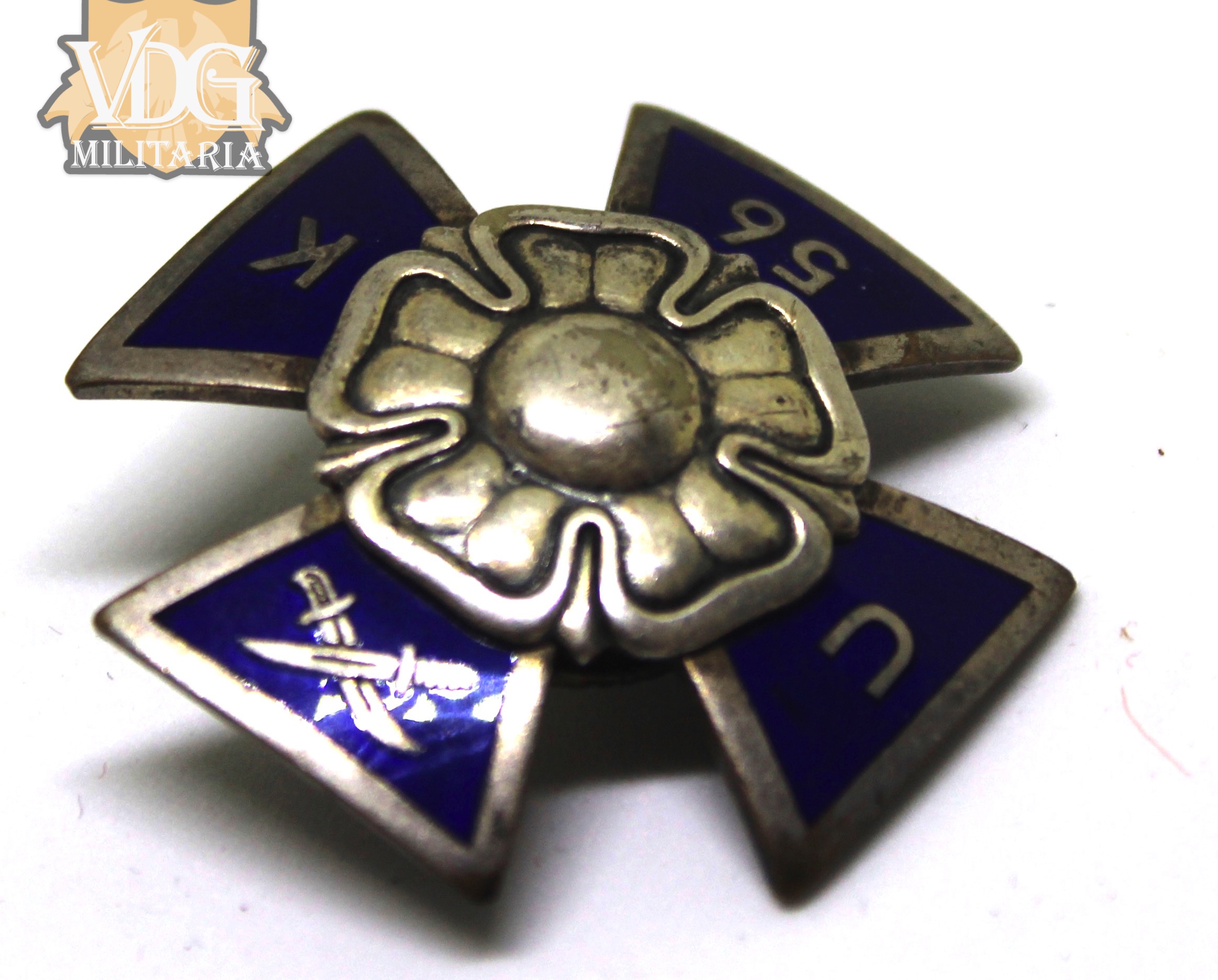 WW2 Finnish Reserve Officer School Course 56 Badge (Suomen Reserviupseerikoulu)-Named "Huttunen M," - Image 4