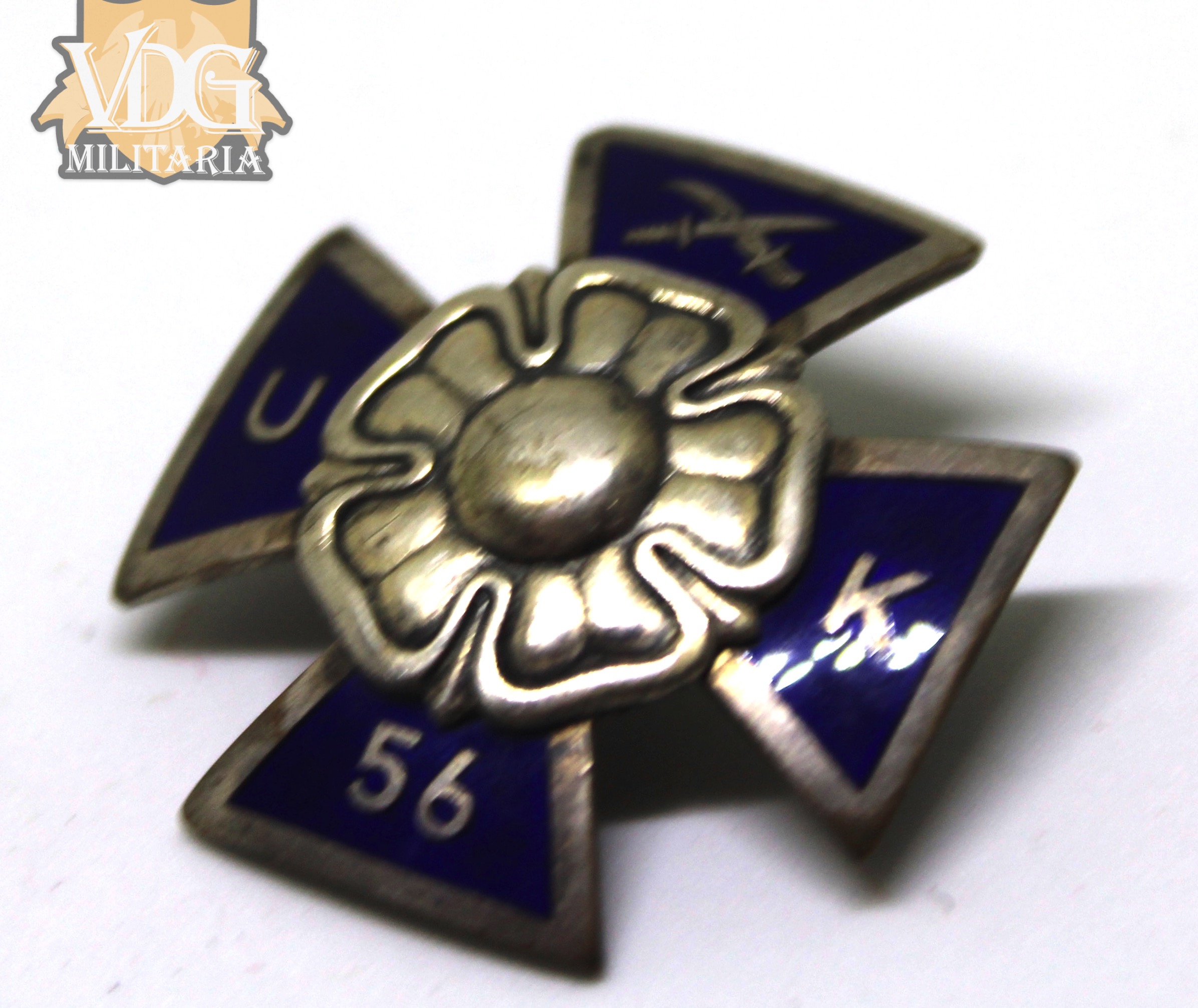 WW2 Finnish Reserve Officer School Course 56 Badge (Suomen Reserviupseerikoulu)-Named "Huttunen M," - Image 3