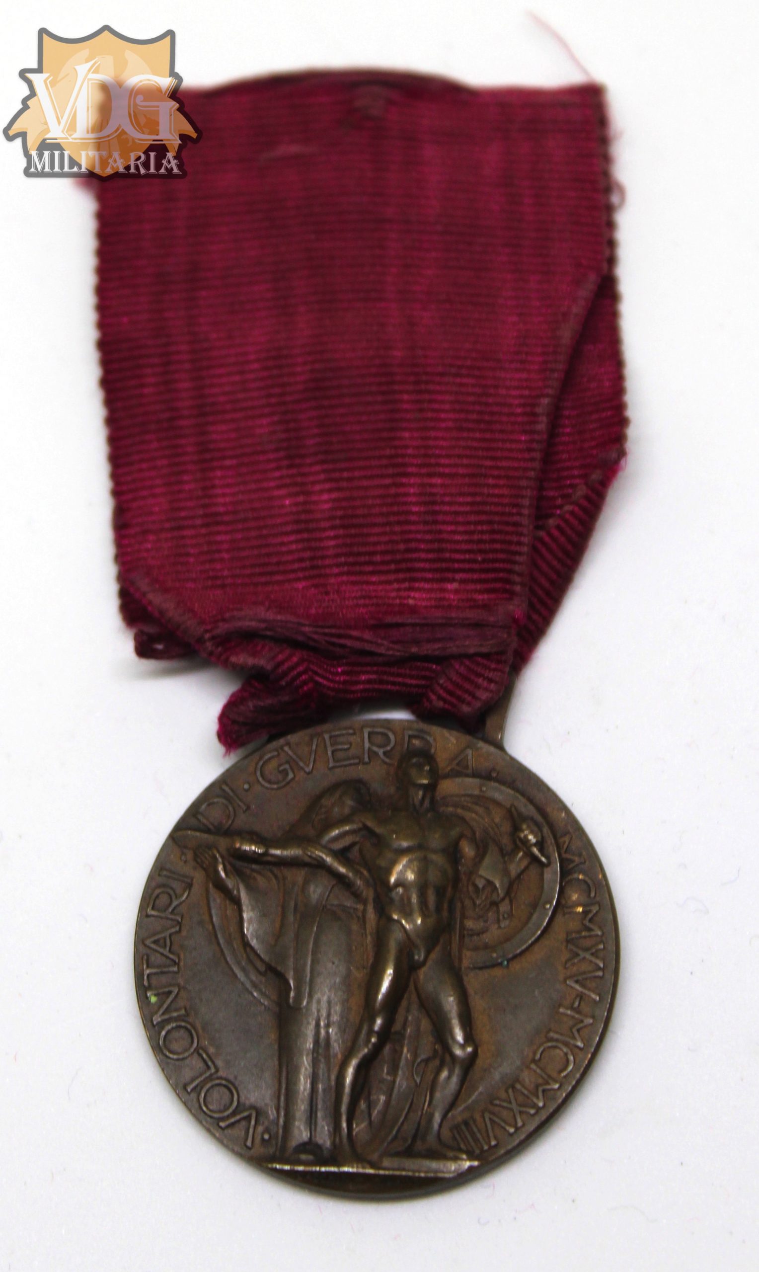 WW1 Italy 1915-1918 Italian-Austrian War Volunteer War Medal - Image 5