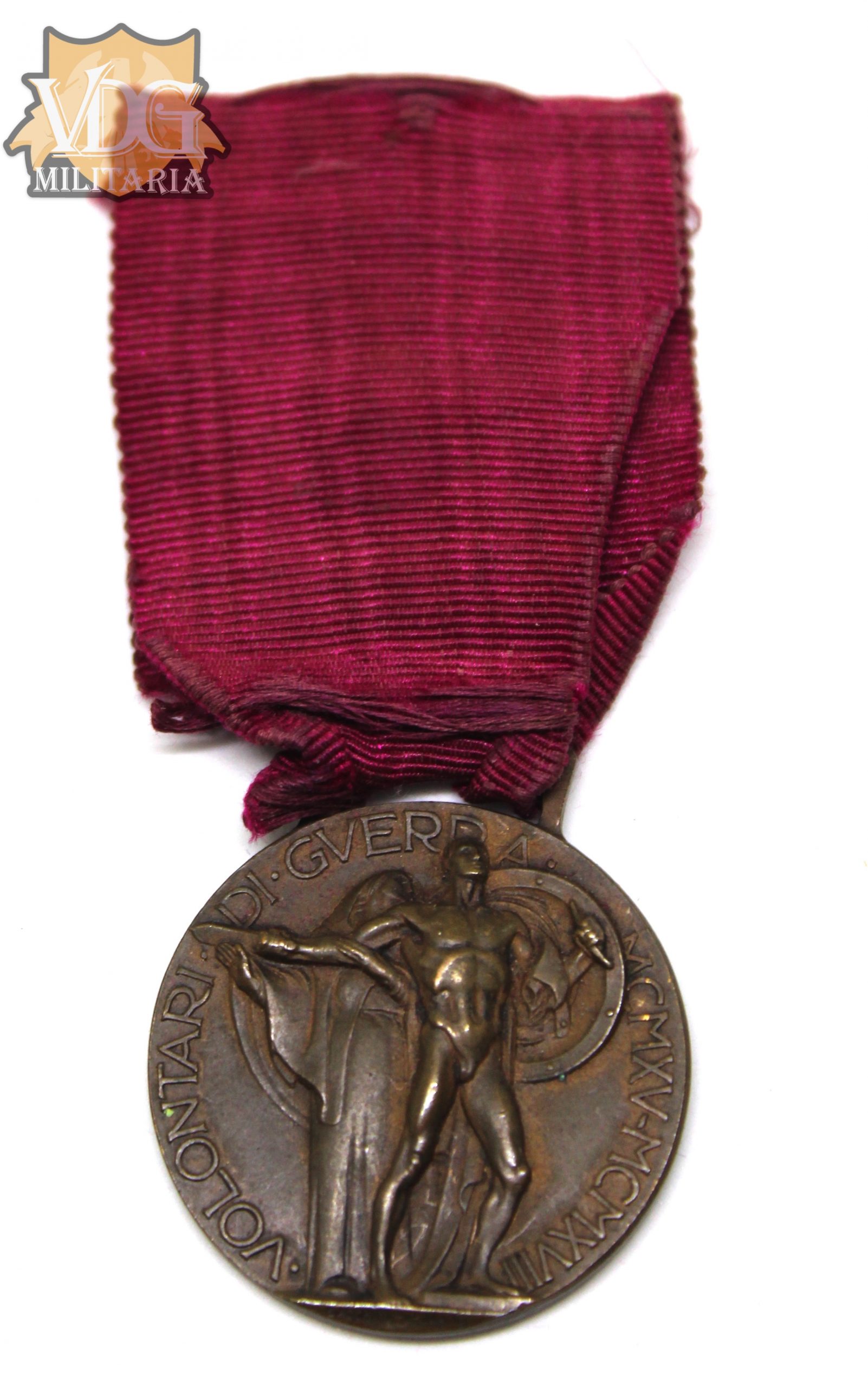 WW1 Italy 1915-1918 Italian-Austrian War Volunteer War Medal - Image 4