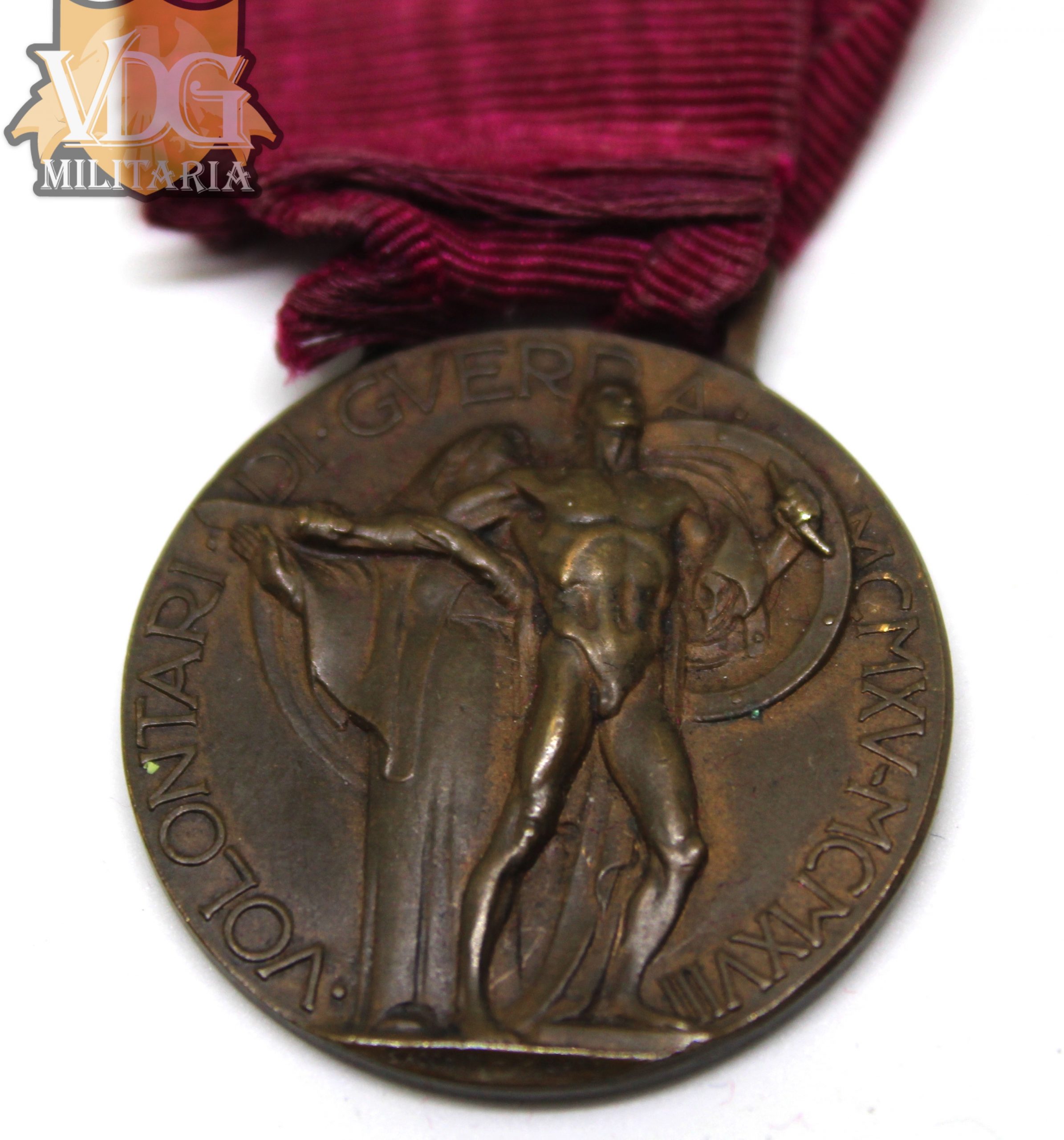 WW1 Italy 1915-1918 Italian-Austrian War Volunteer War Medal - Image 6