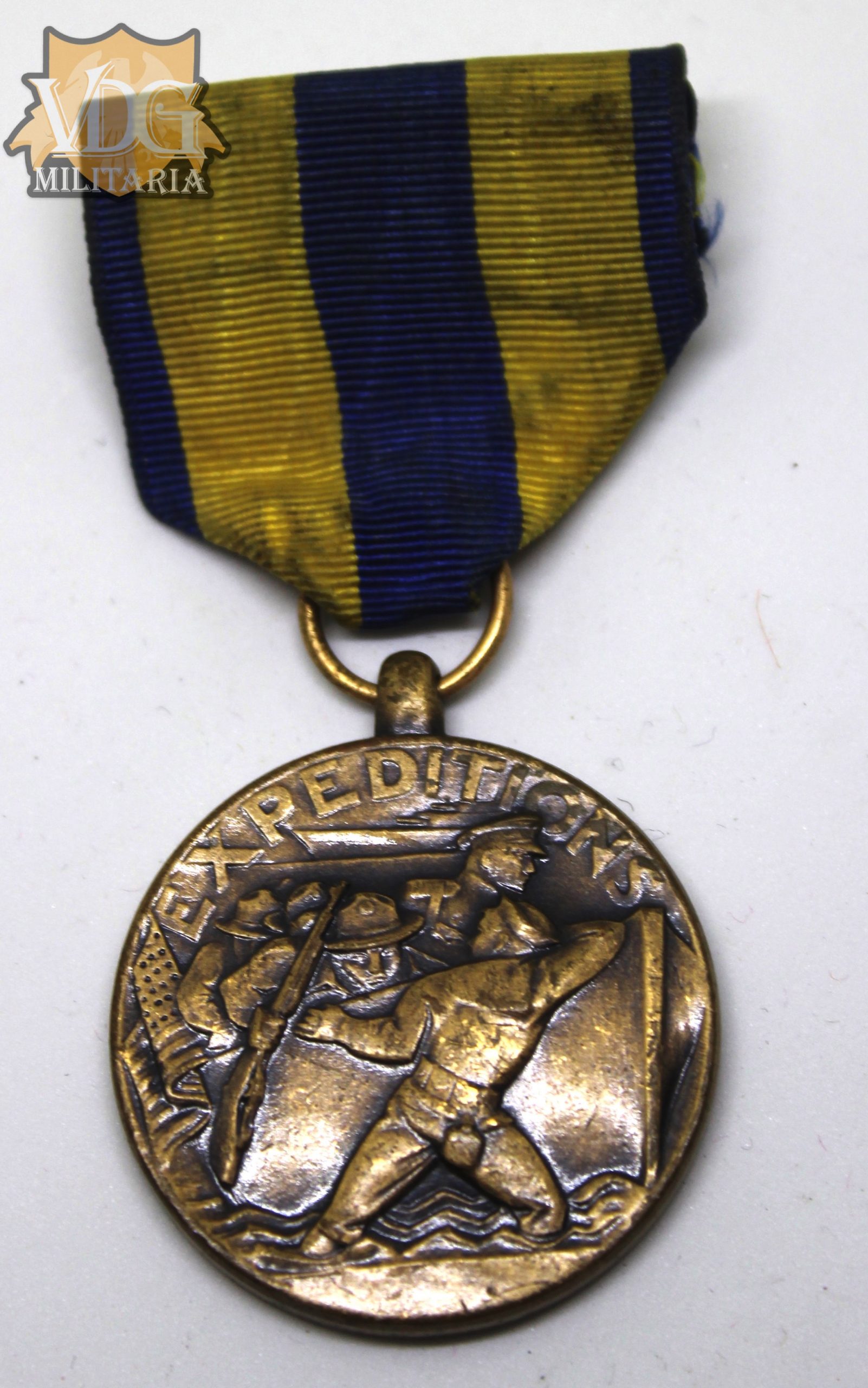 US Navy Expeditionary Medal-Crimp Brooch - Image 2