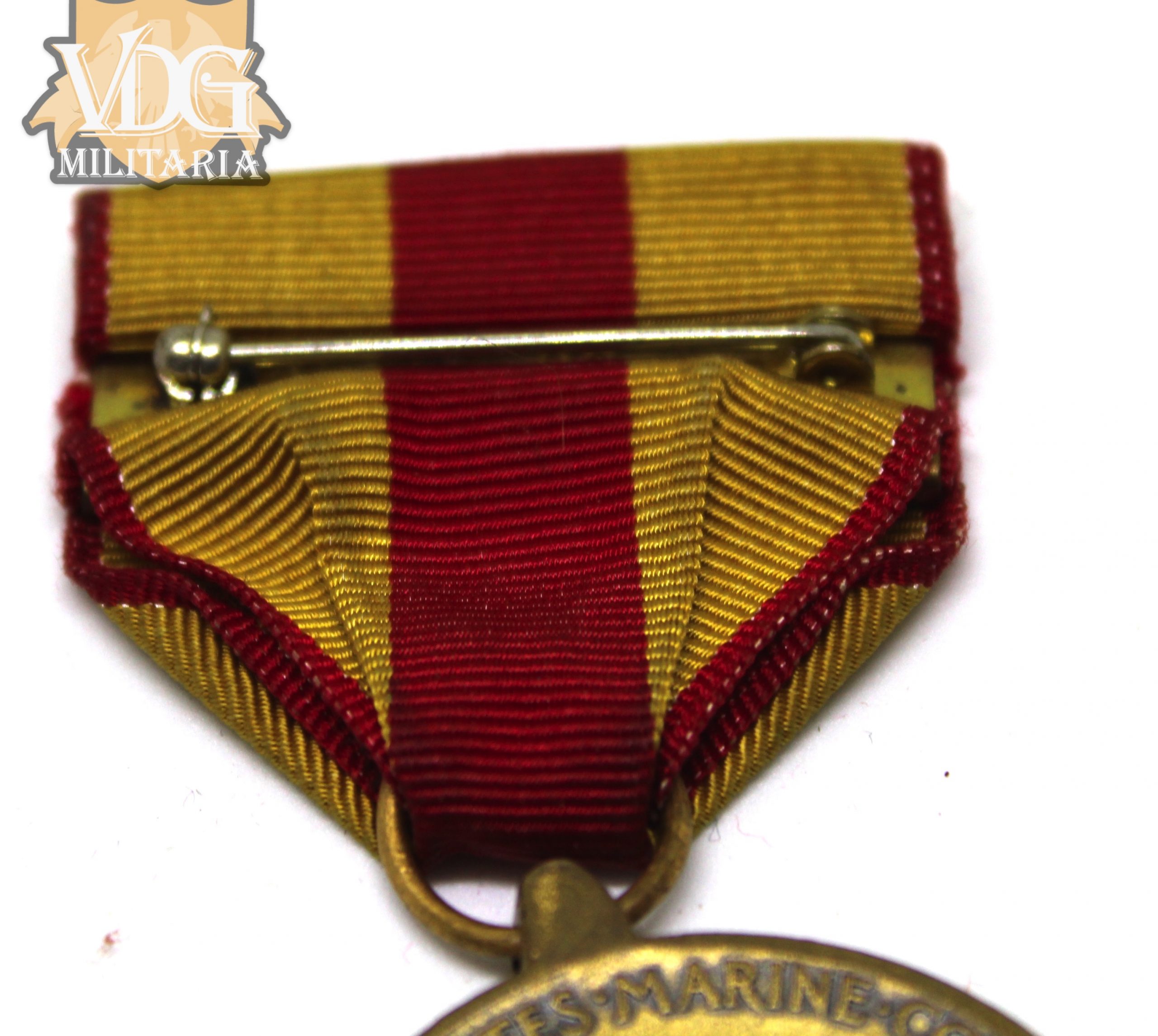 US Marine Corps Expeditionary Medal-Crimp Brooch - Image 7