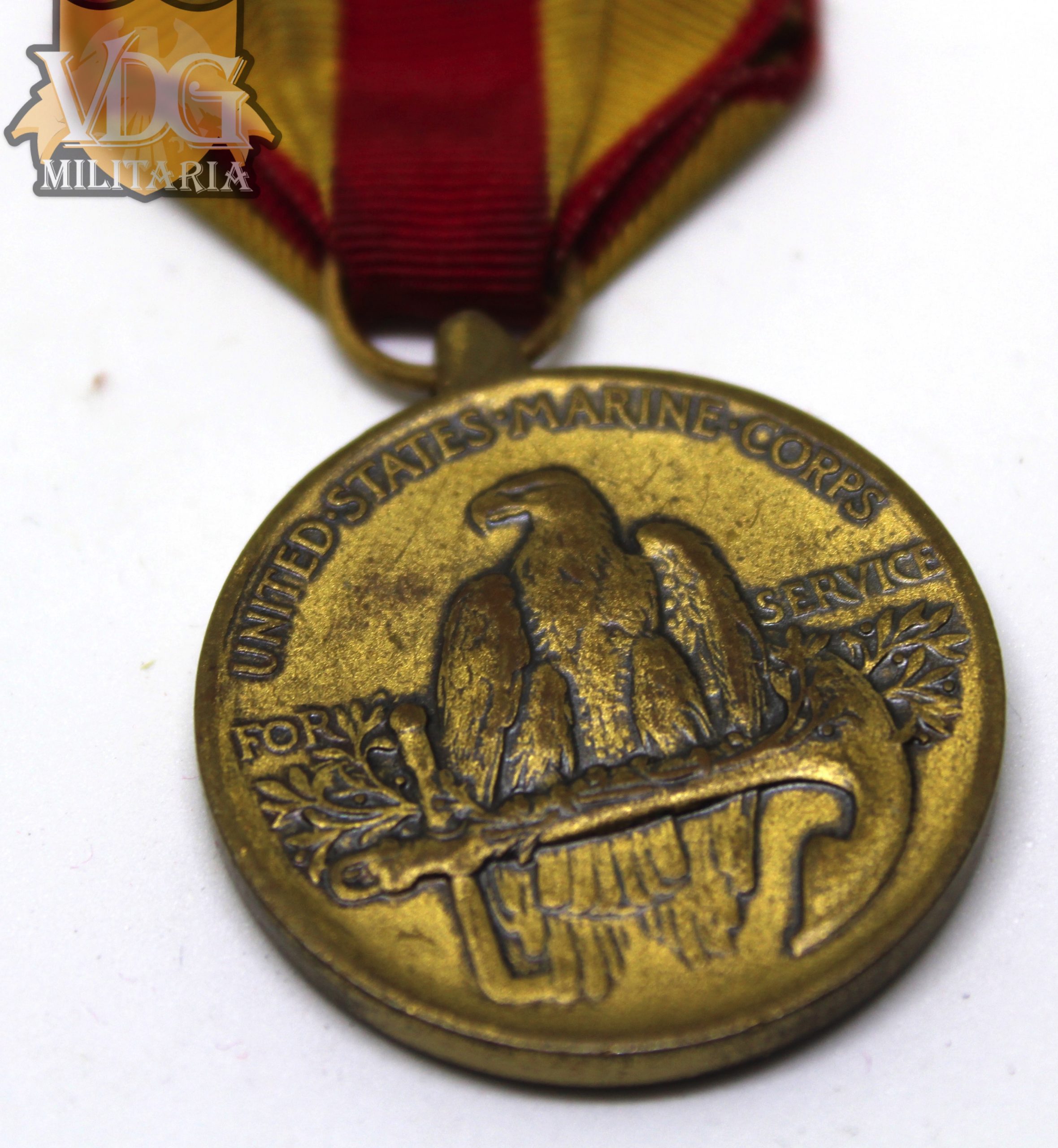 US Marine Corps Expeditionary Medal-Crimp Brooch - Image 6