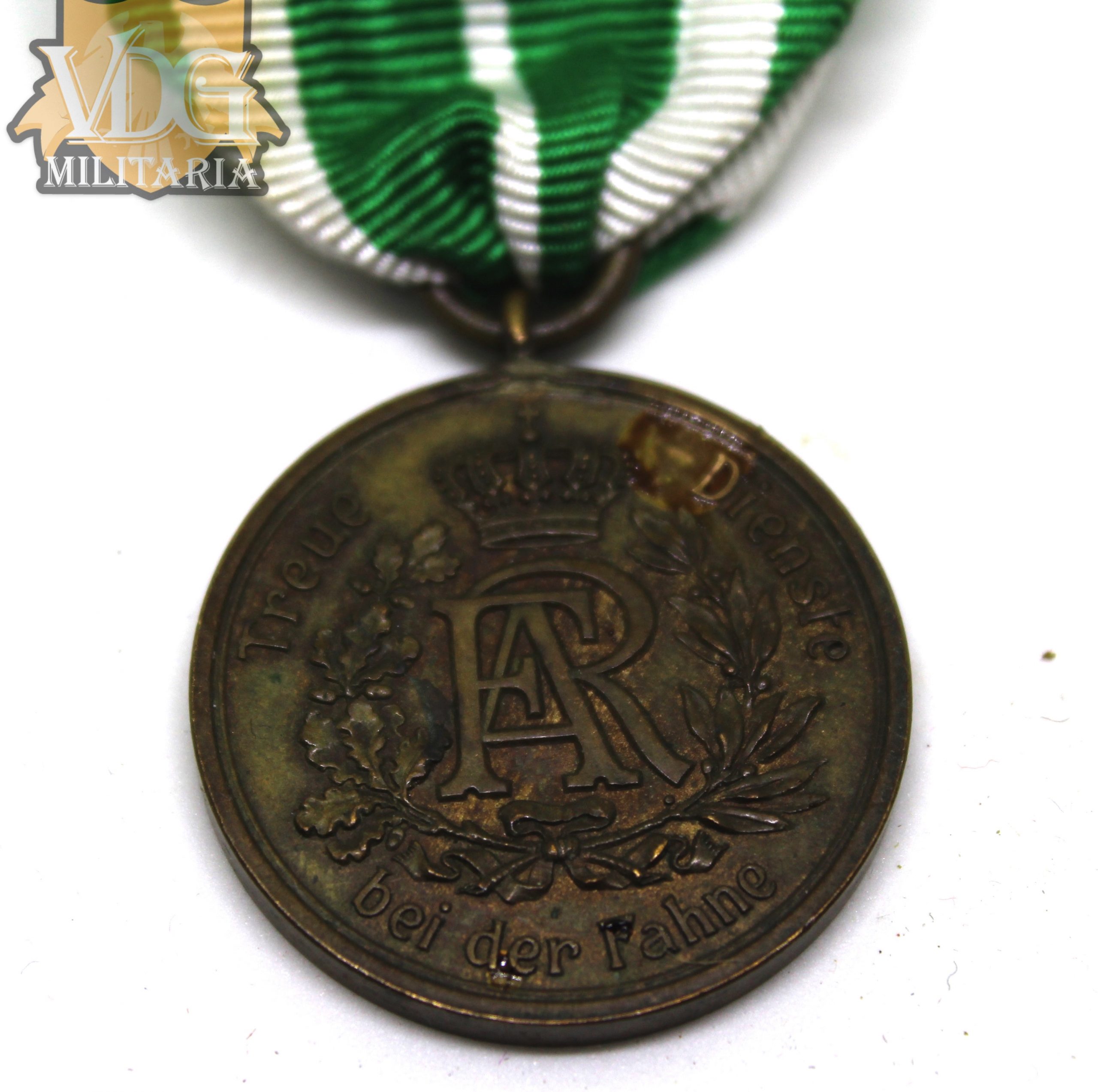 WW1 German Saxon Long Service Medal for NCOs II Class (12 Years Service, Replacement Ribbon) - Image 5