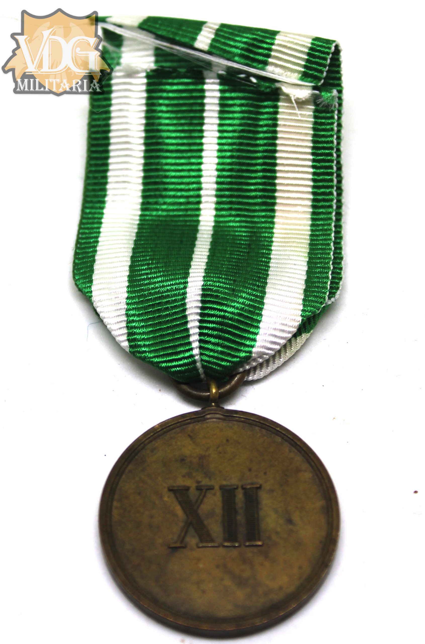WW1 German Saxon Long Service Medal for NCOs II Class (12 Years Service, Replacement Ribbon) - Image 3