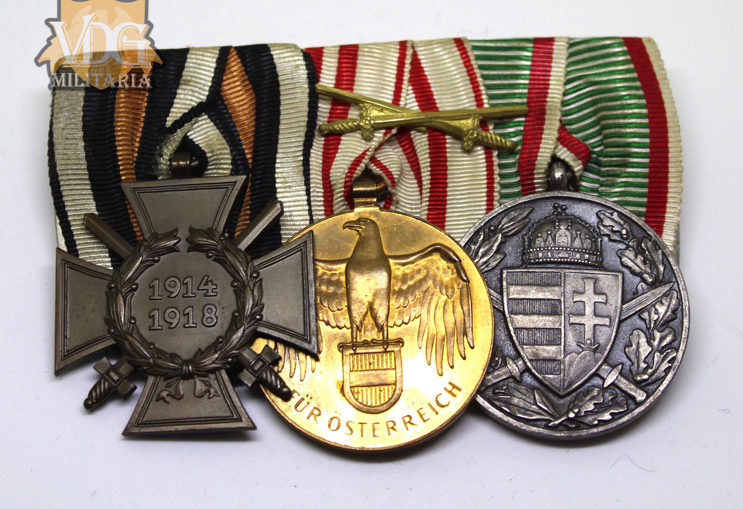 WW1 German/Austro-Hungarian 3 Medal Bar