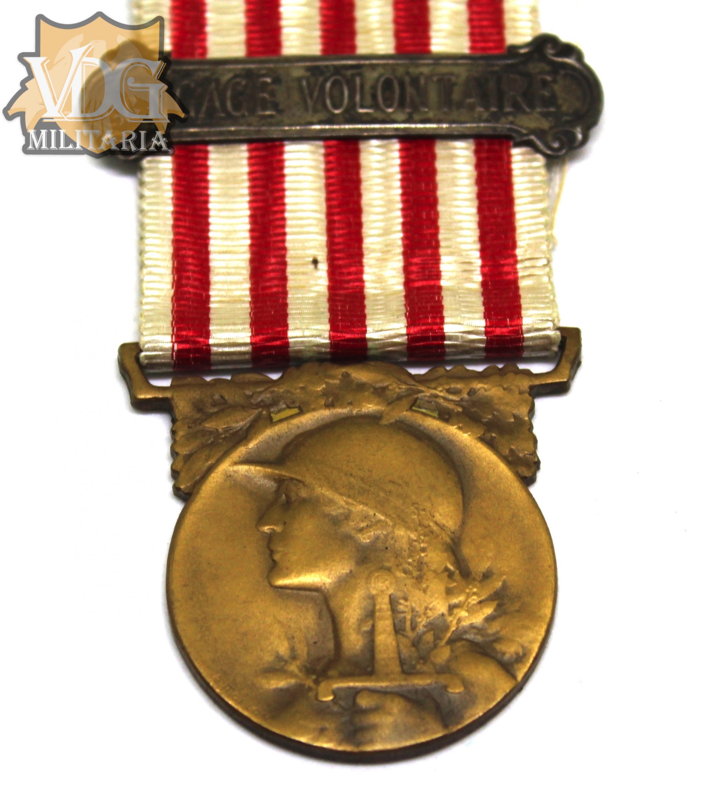 WW1 French 1914 1918 Commemorative War Medal "Médaille commémorative de la guerre 1914–1918" - Image 2