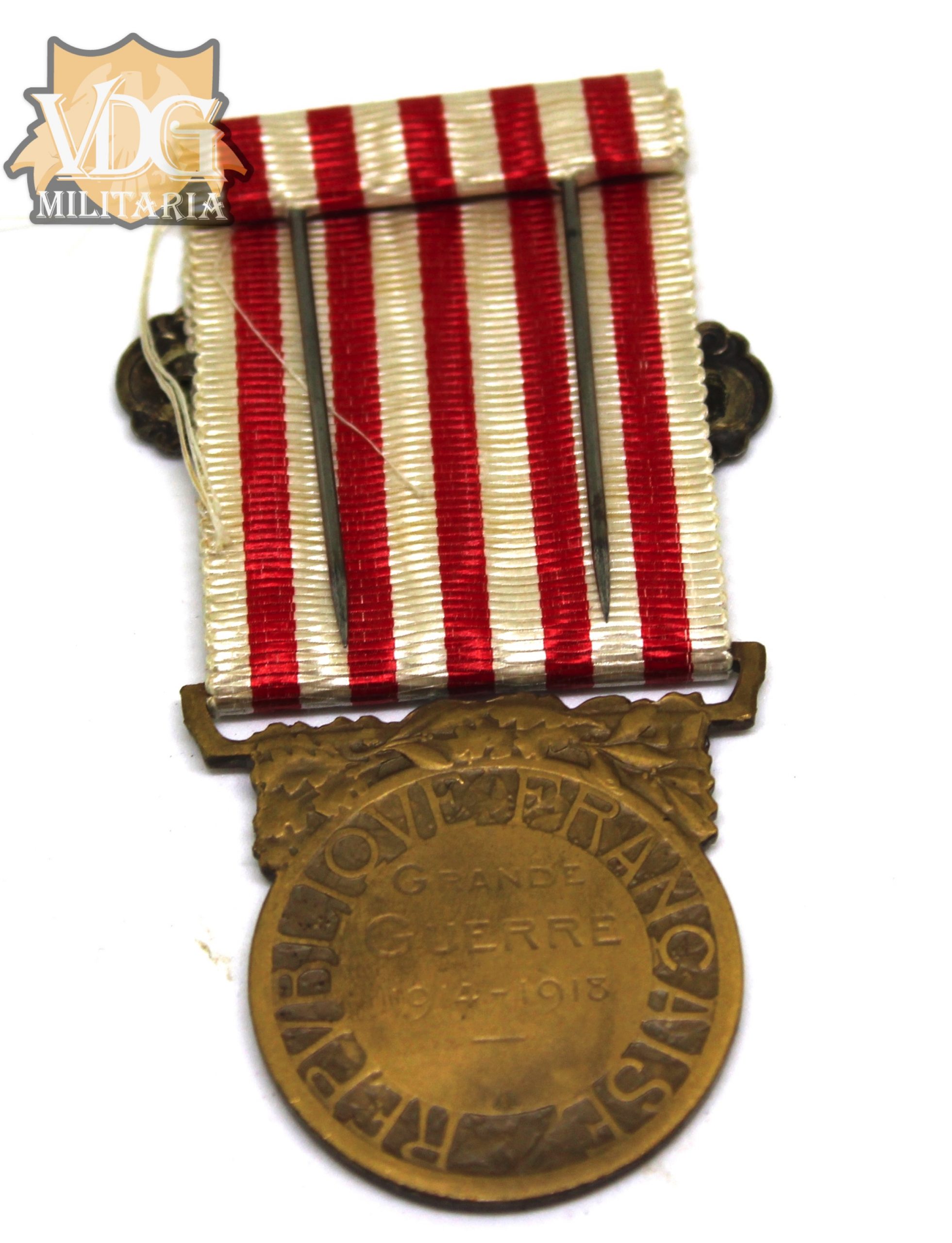 WW1 French 1914 1918 Commemorative War Medal "Médaille commémorative de la guerre 1914–1918" - Image 8