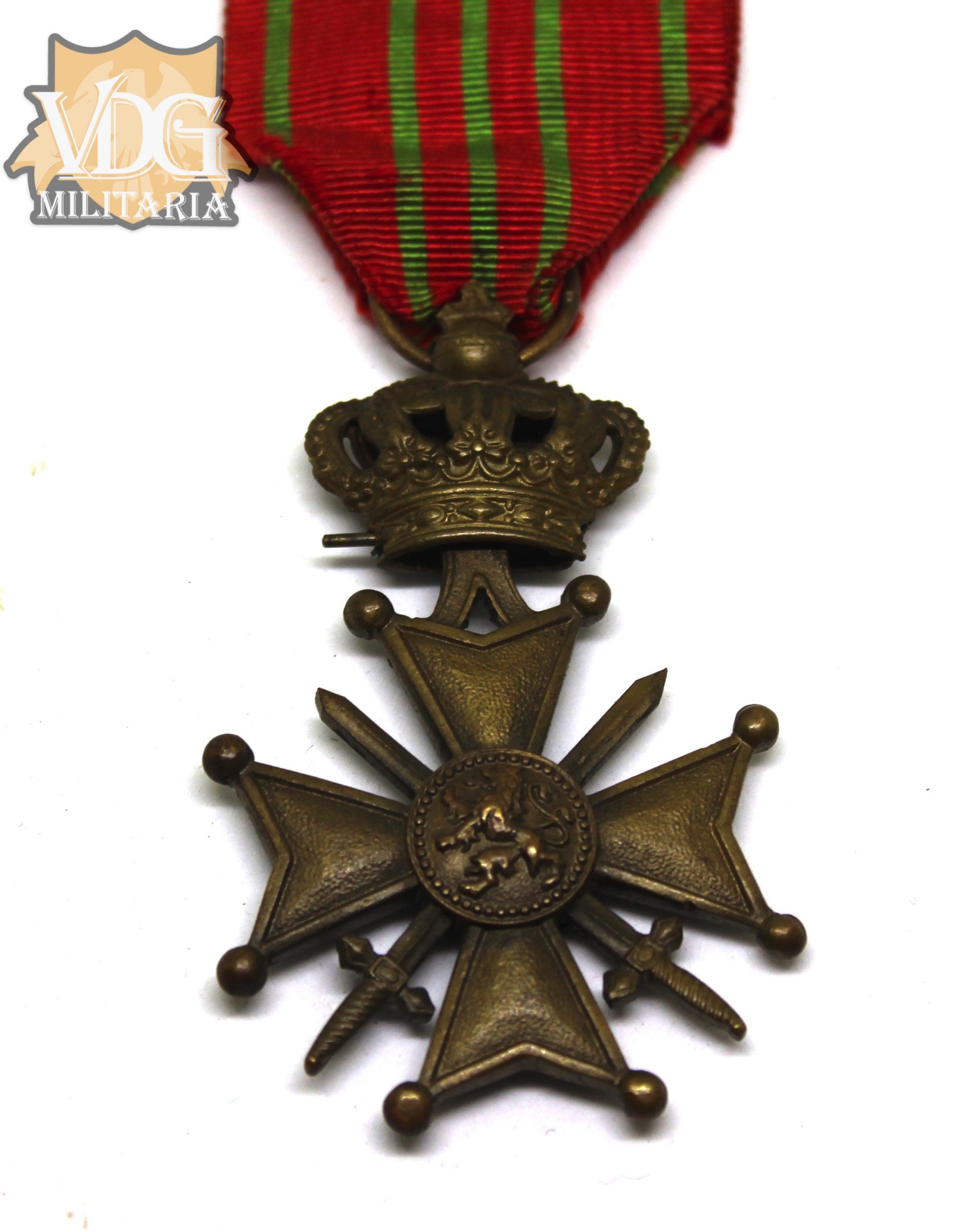 WW1 Kingdom of Belgium Belgian War Cross Medal - Image 8