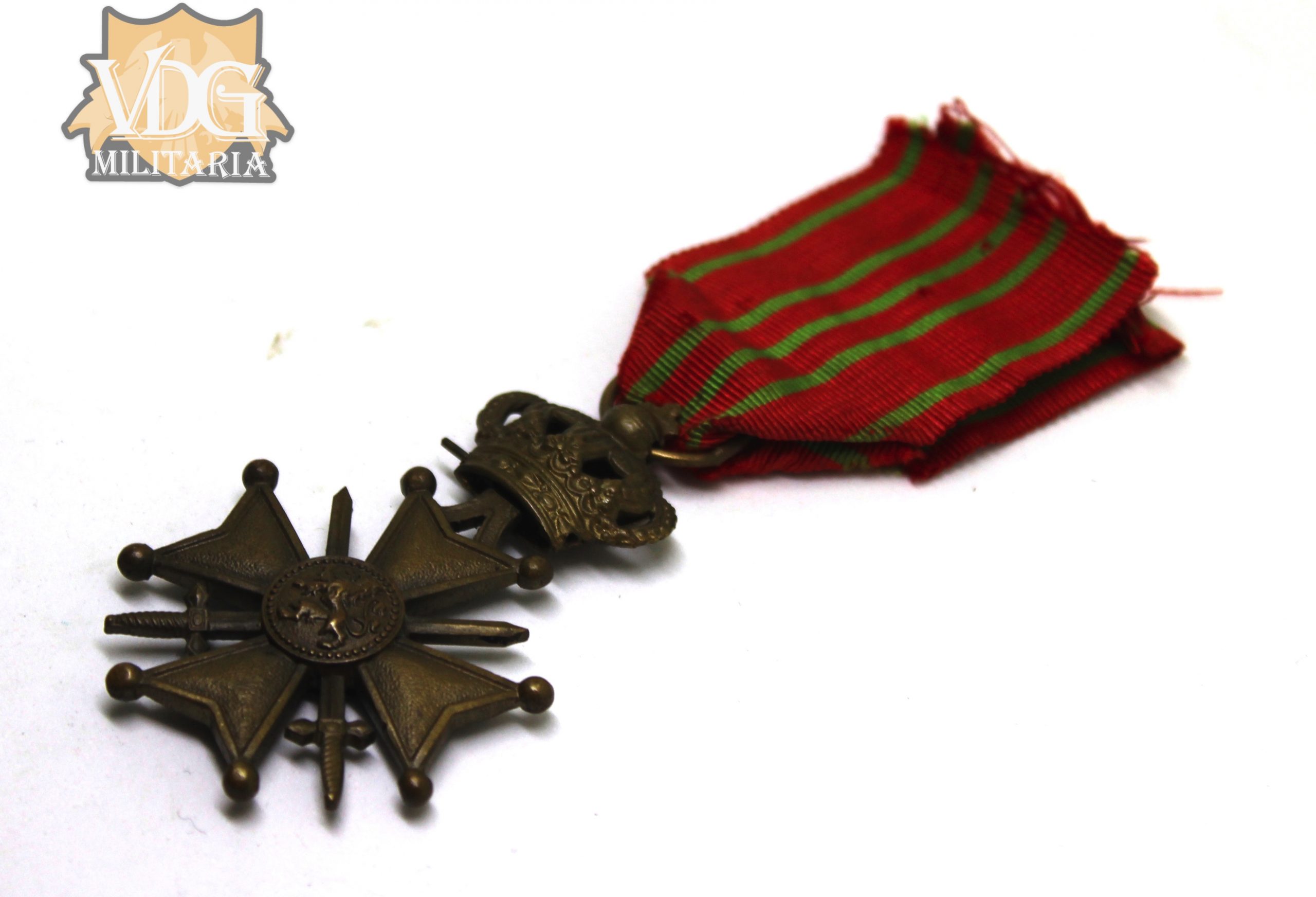 WW1 Kingdom of Belgium Belgian War Cross Medal - Image 7