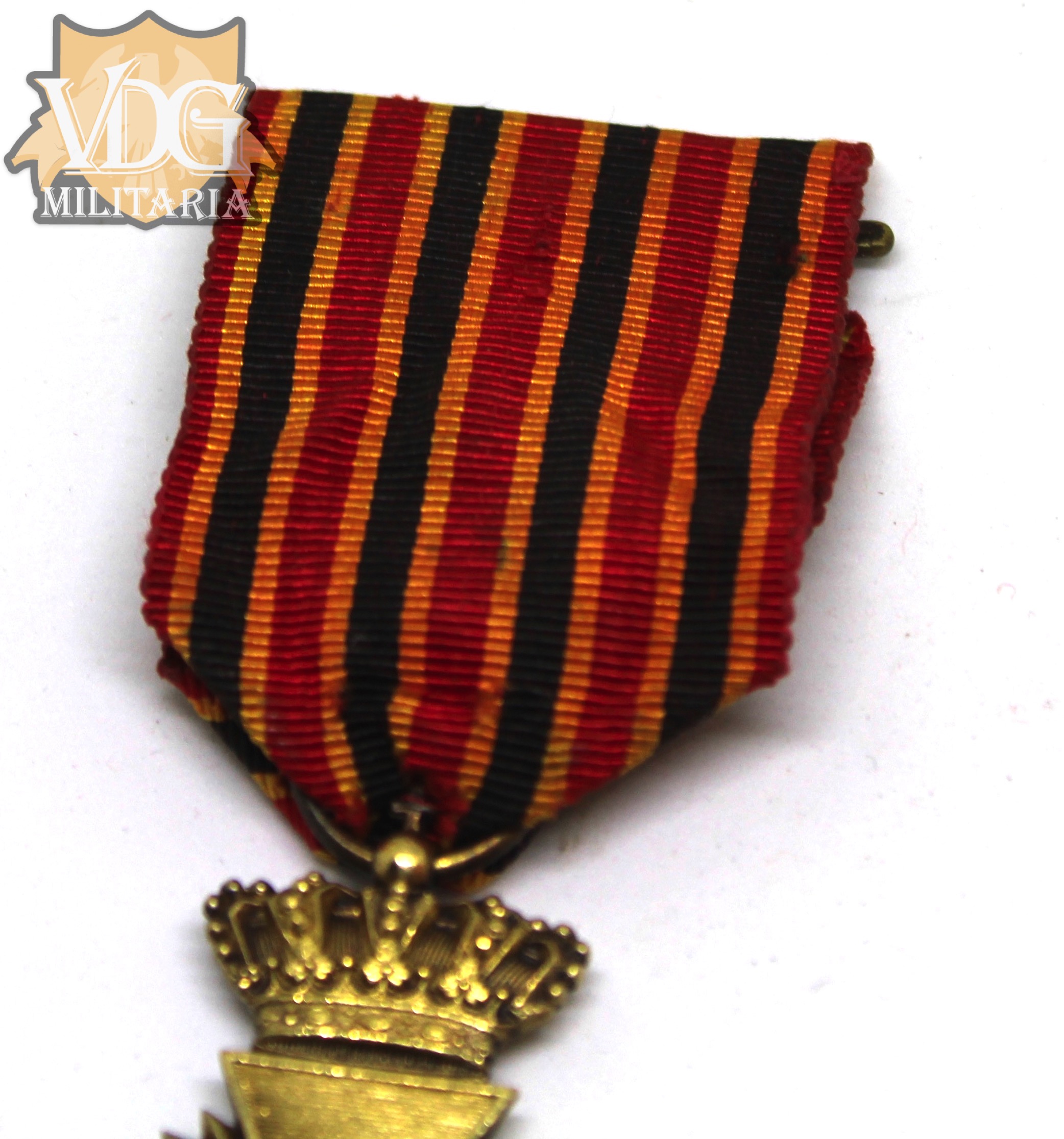 Kingdom of Belgium Military Decoration (Long Service Medal) Medal Pre 1952 - Image 8