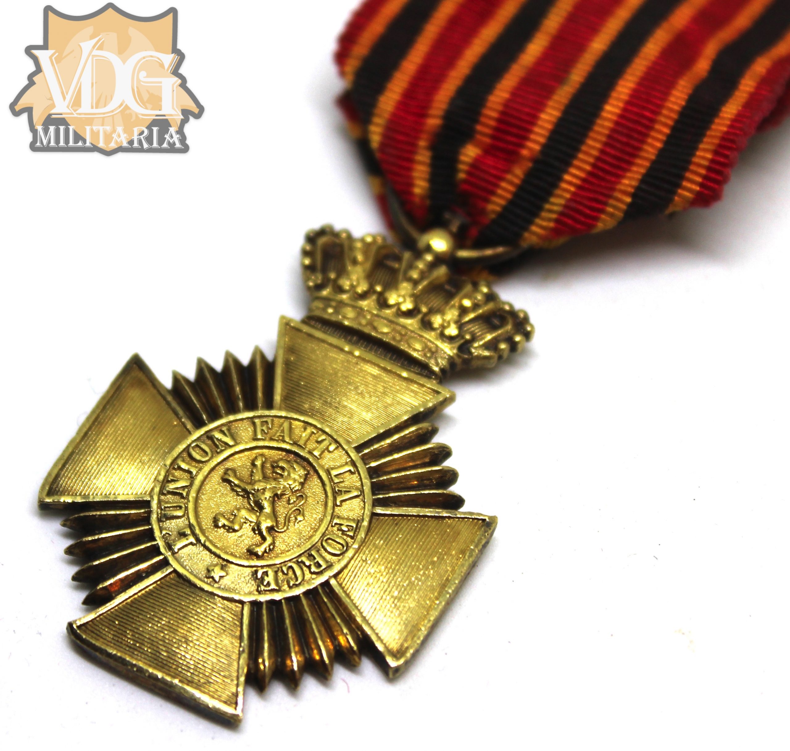 Kingdom of Belgium Military Decoration (Long Service Medal) Medal Pre 1952 - Image 7