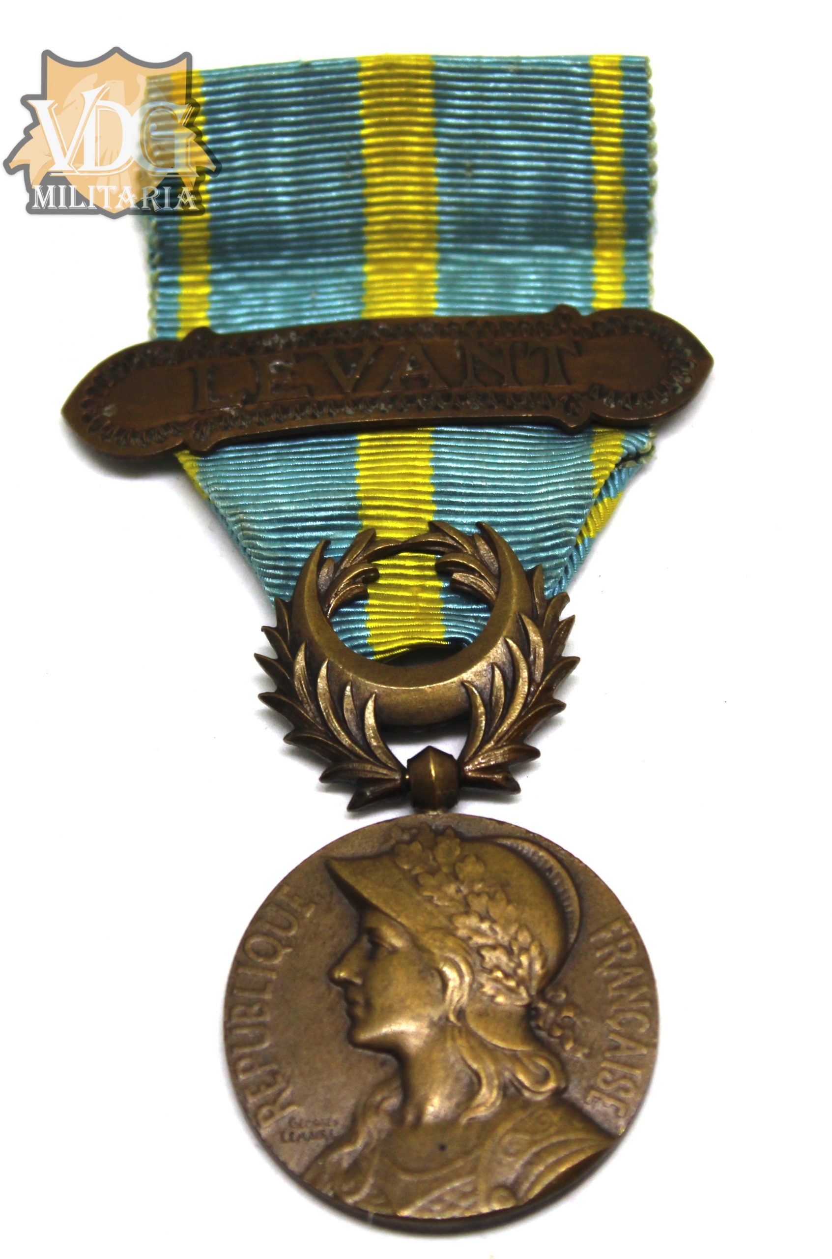 French Orient campaign Medal "Médaille commémorative d'Orient" with LEVANT Clasp - Image 5