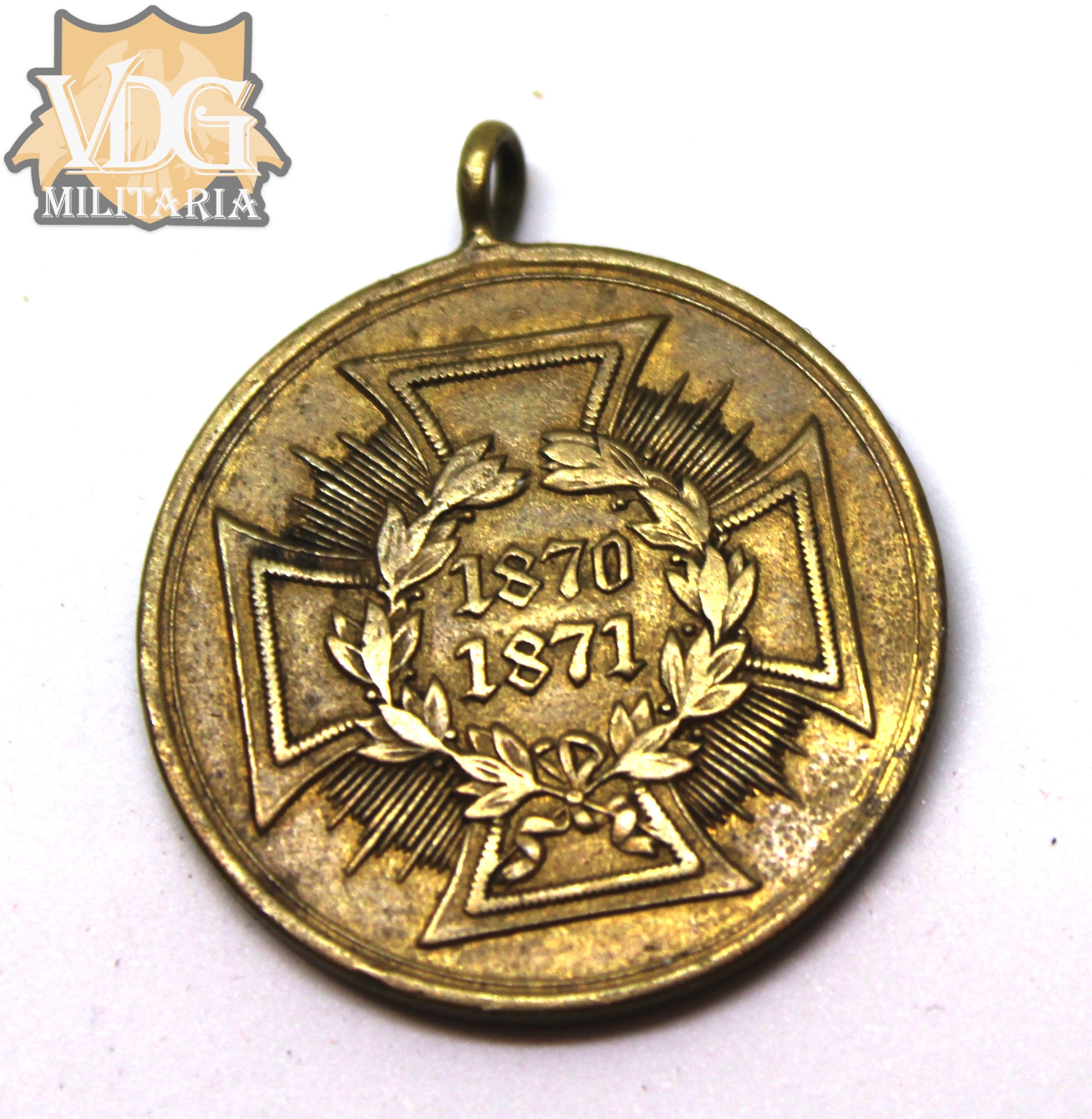 Prussian Franco-Prussian War Medal 1870/1871 (Kriegsdenkmünze für Kämpfer)