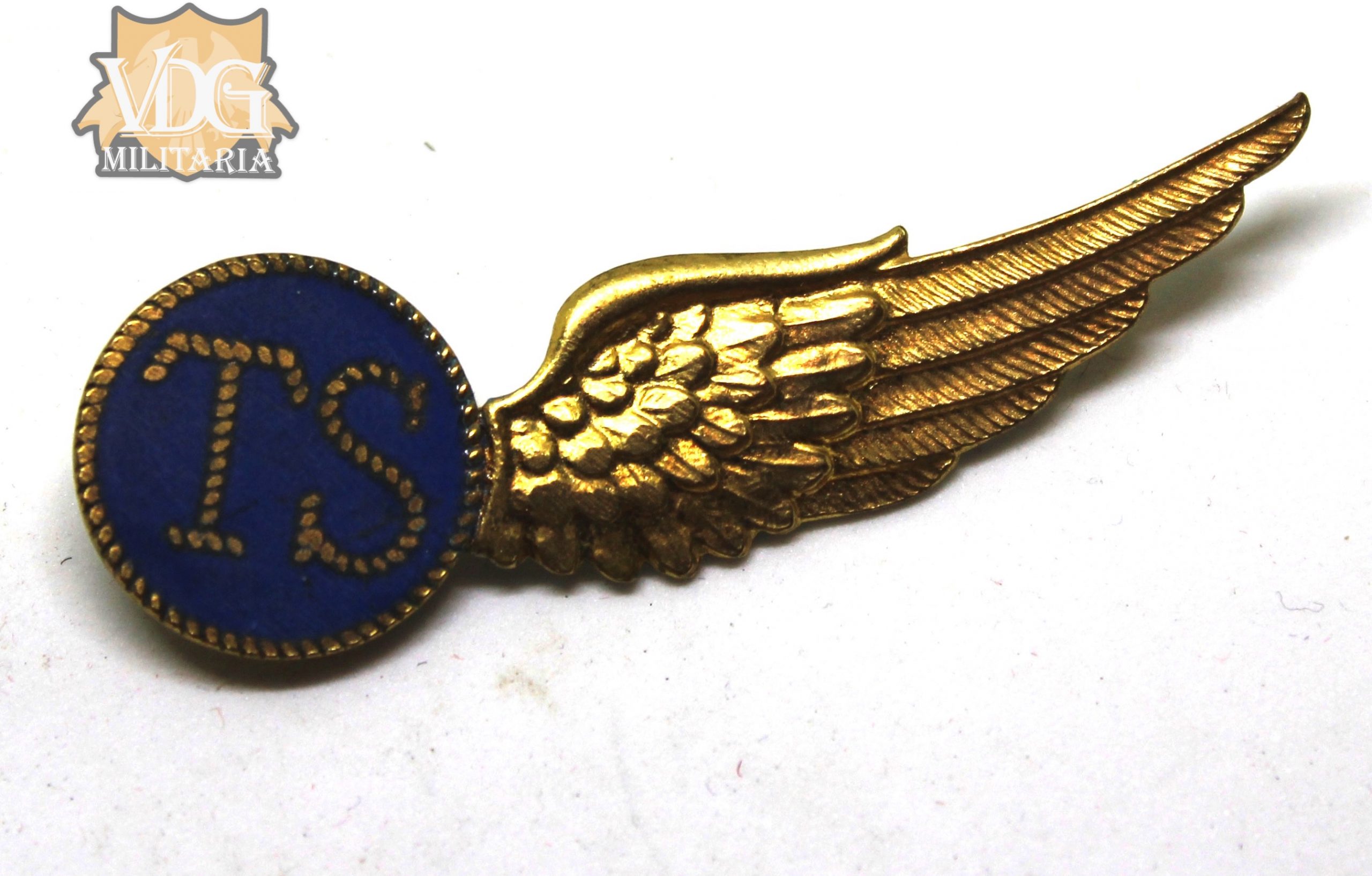 WW2 Kingdom of The Netherlands Royal Dutch Navy Radio Operator/Gunner Wings Badge - Image 2
