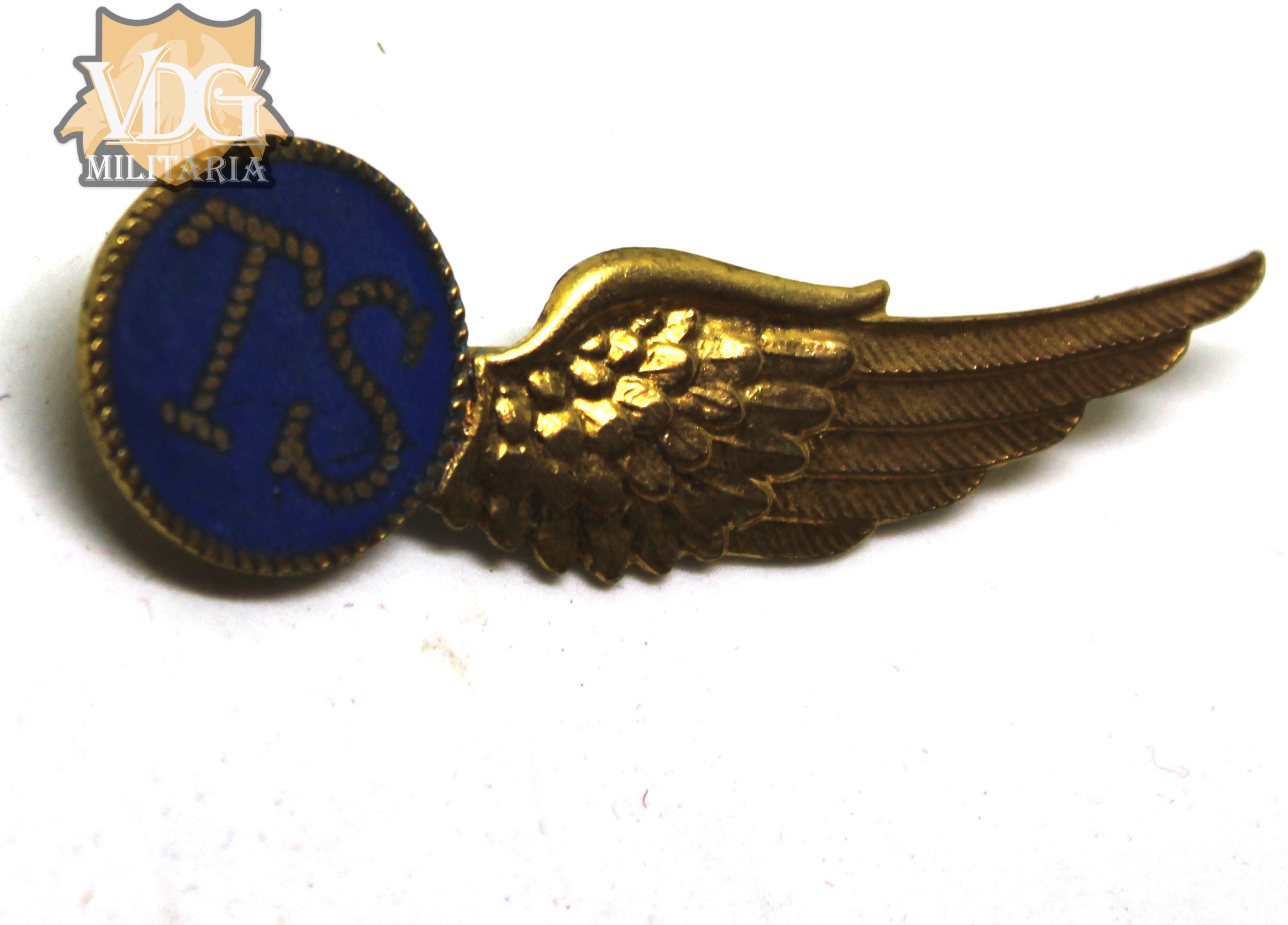 WW2 Kingdom of The Netherlands Royal Dutch Navy Radio Operator/Gunner Wings Badge - Image 3