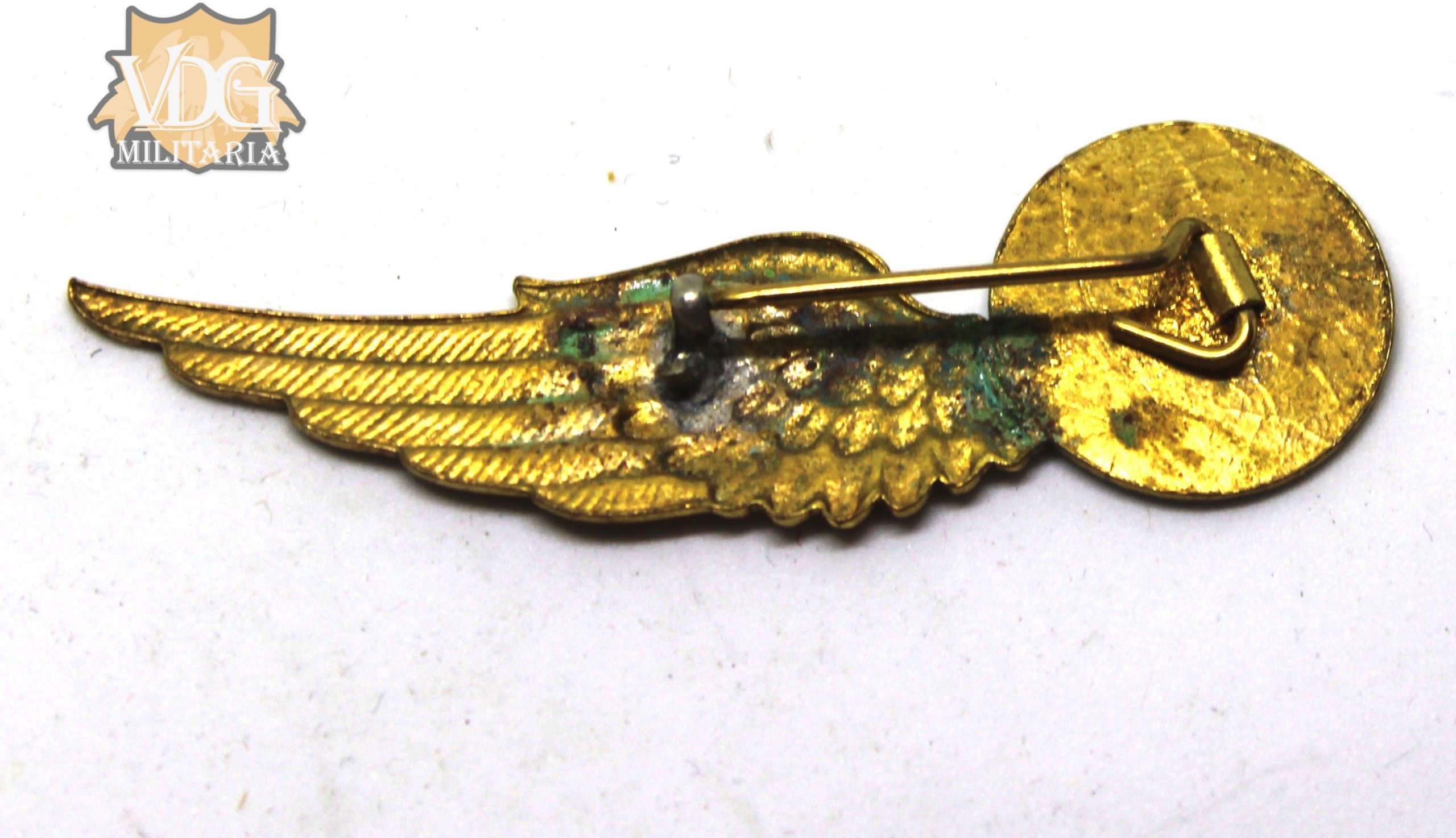 WW2 Kingdom of The Netherlands Royal Dutch Navy Radio Operator/Gunner Wings Badge - Image 6