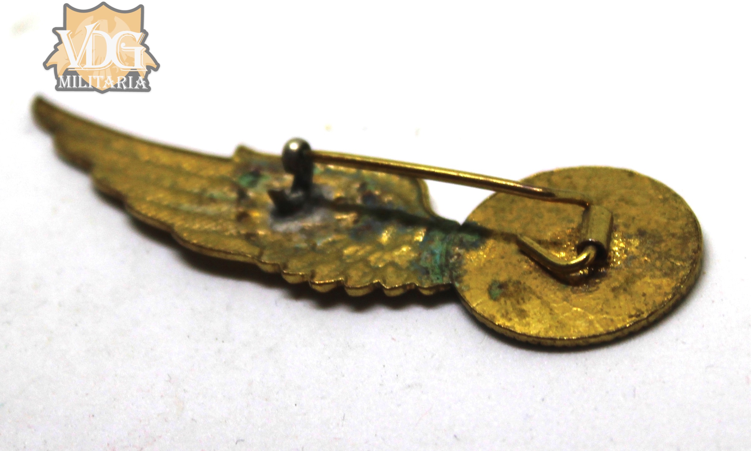 WW2 Kingdom of The Netherlands Royal Dutch Navy Radio Operator/Gunner Wings Badge - Image 5